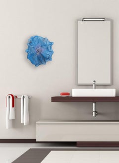 Cotton Candy Cumulus Azur - Original Lightweight Blue 3-D Metal Sculpture