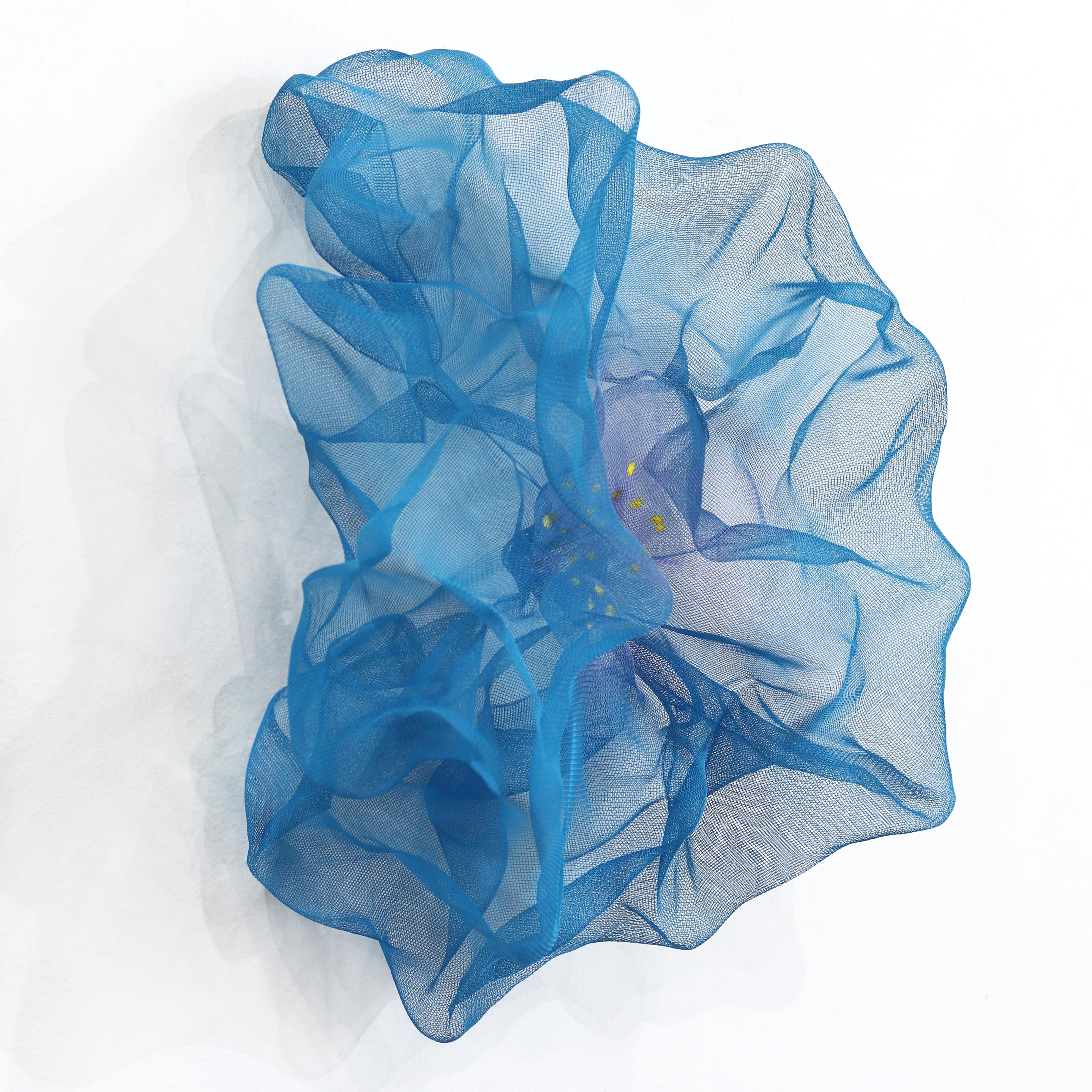 Cotton Candy Cumulus Azur - Original Lightweight Blue 3-D Metal Sculpture 1