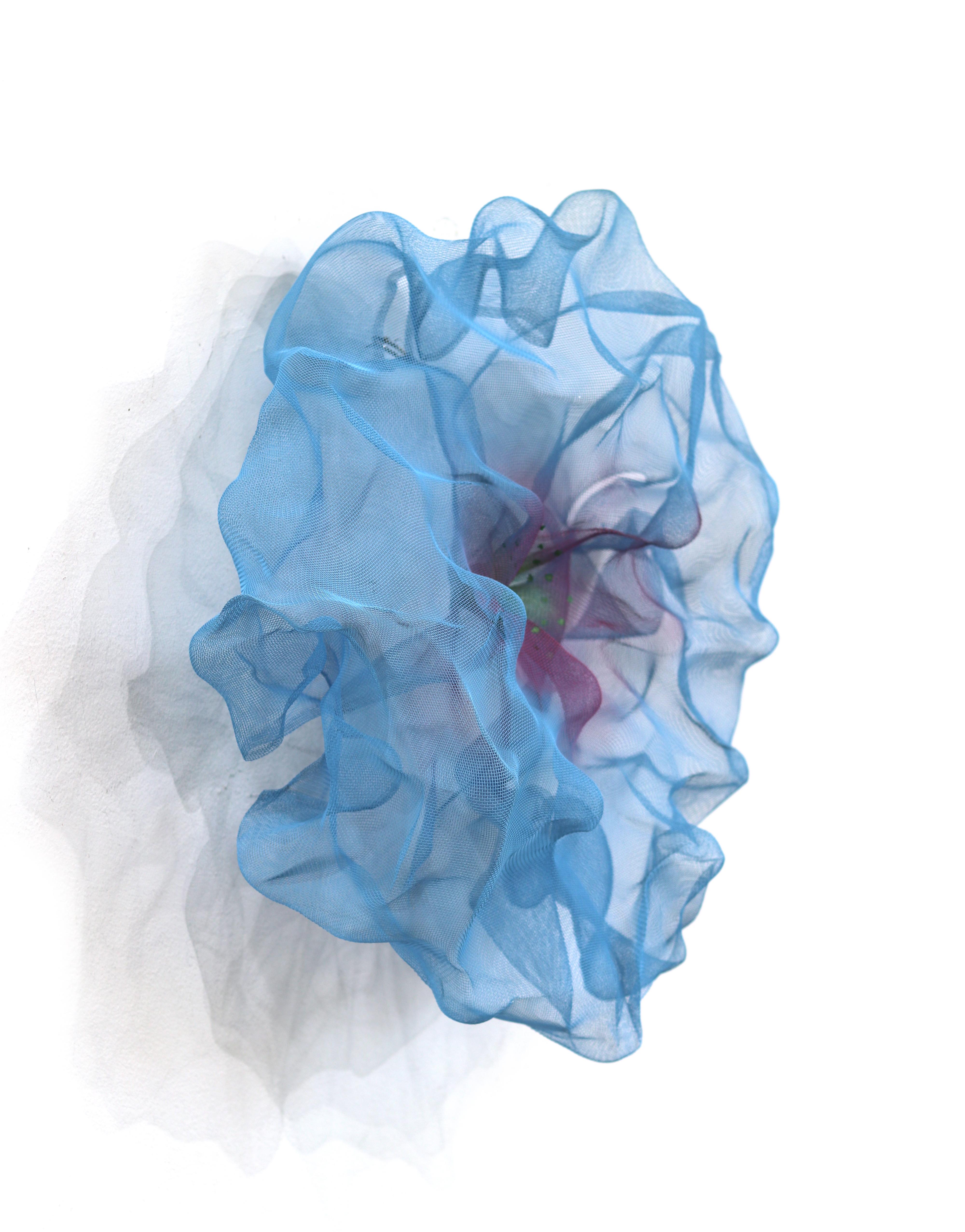 Cotton Candy Cumulus Berry Blue - Original Three-Dimensional Sculptural Wall Art For Sale 5