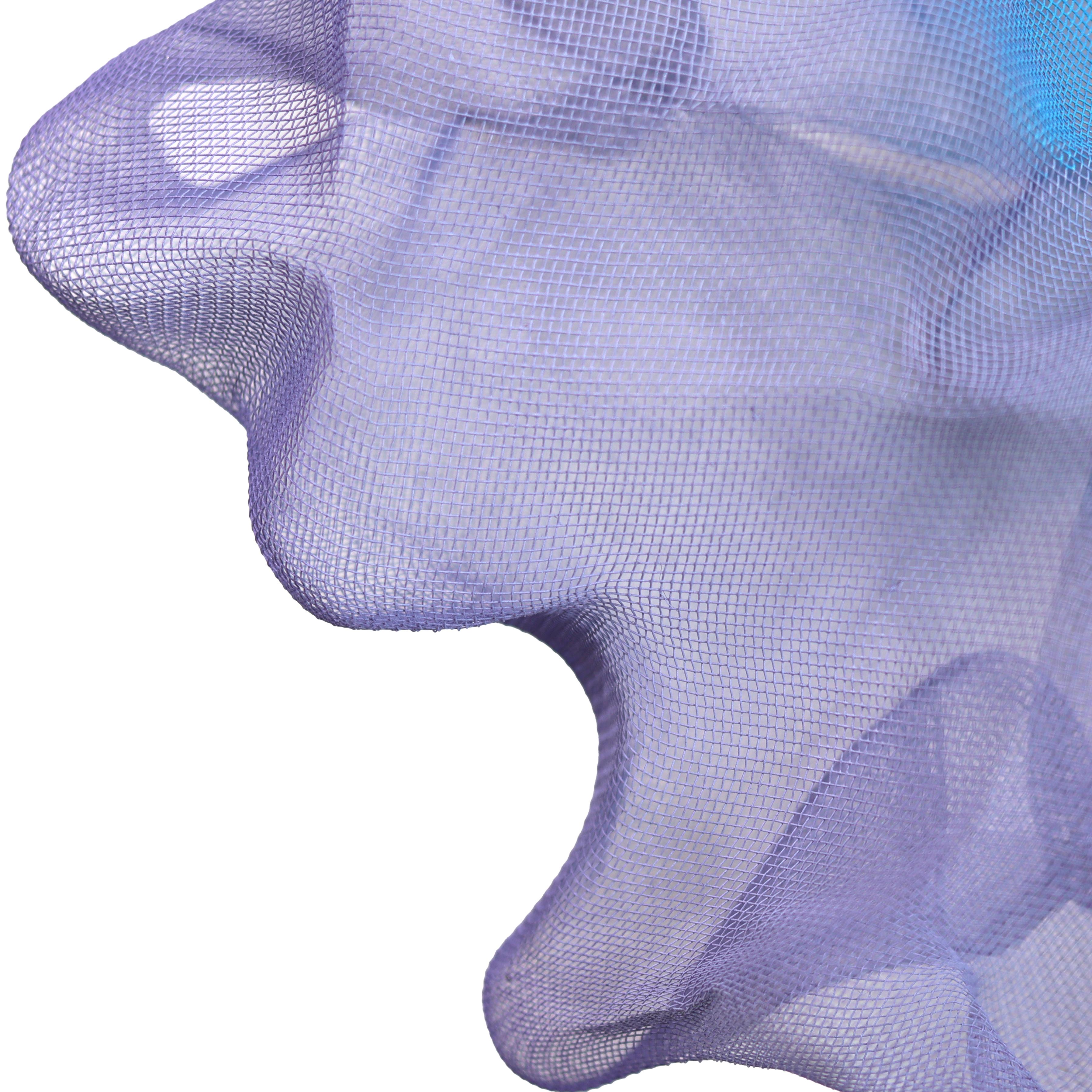 Cotton Candy Cumulus Blue Purple Orange - Abstract Three-Dimensional Wall Art For Sale 3