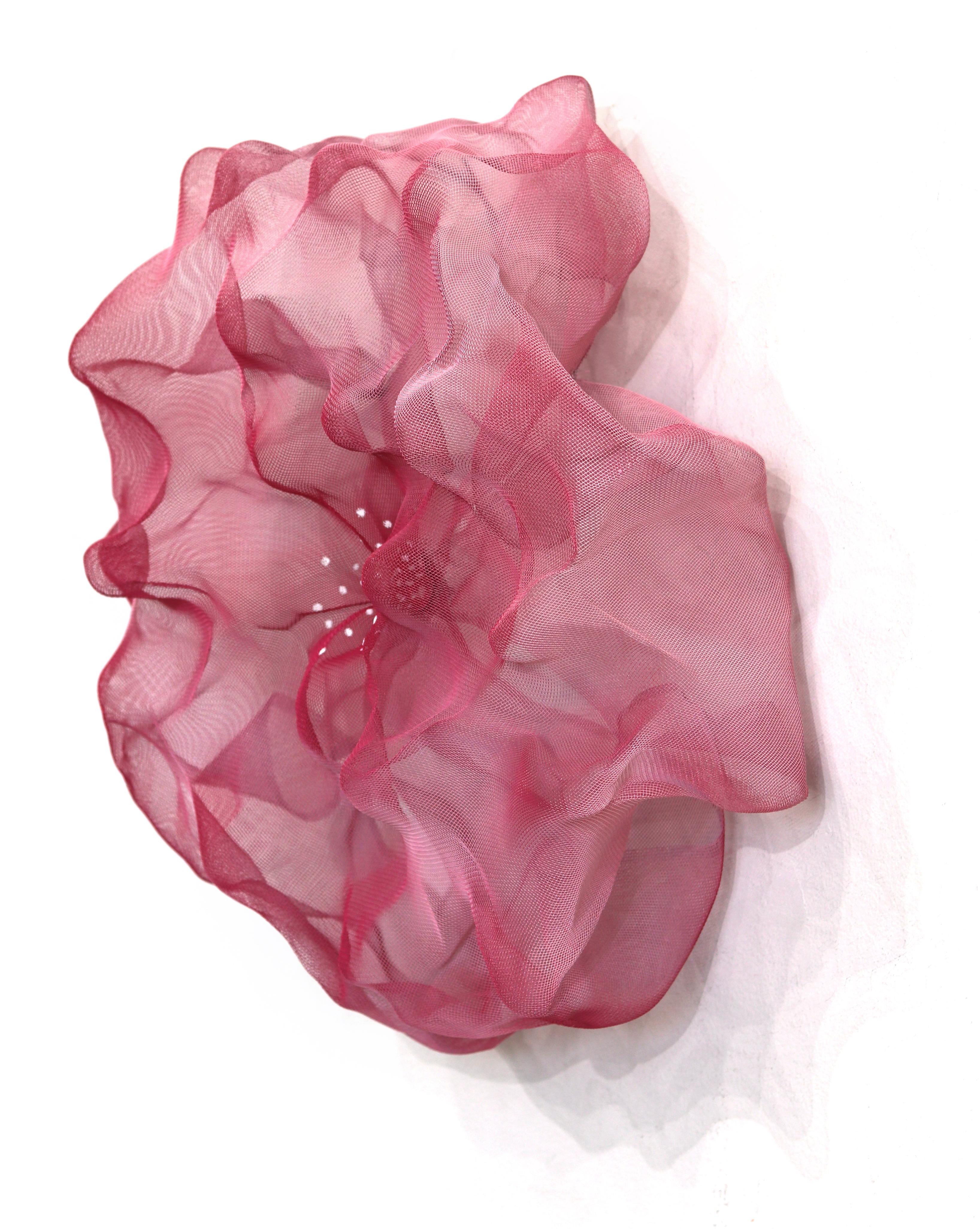 Cotton Candy Cumulus Blush Peach - Original Abstract Three-Dimensional Wall Art - Pink Abstract Sculpture by Atticus Adams
