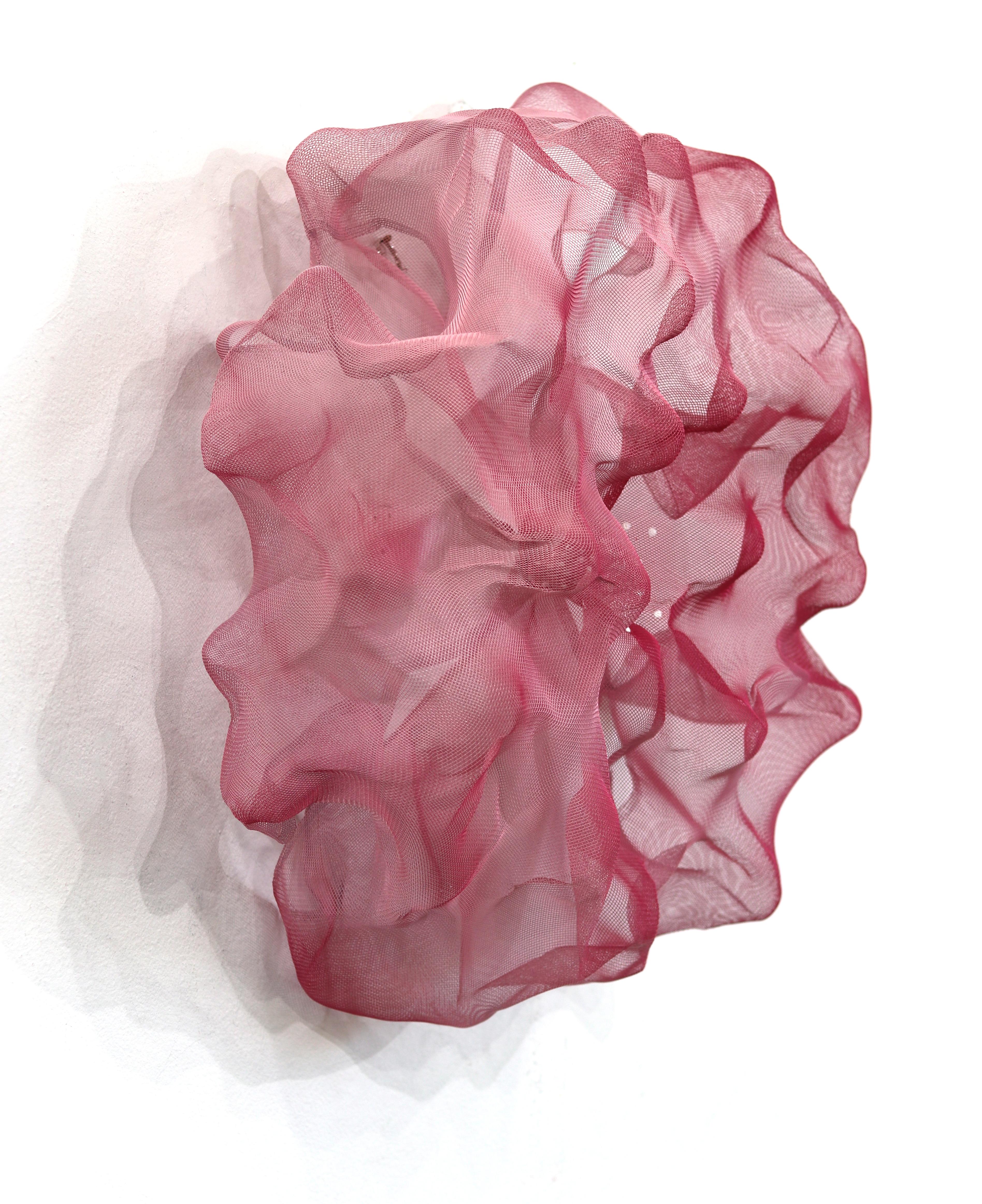Cotton Candy Cumulus Blush Peach - Original Abstract Three-Dimensional Wall Art For Sale 4