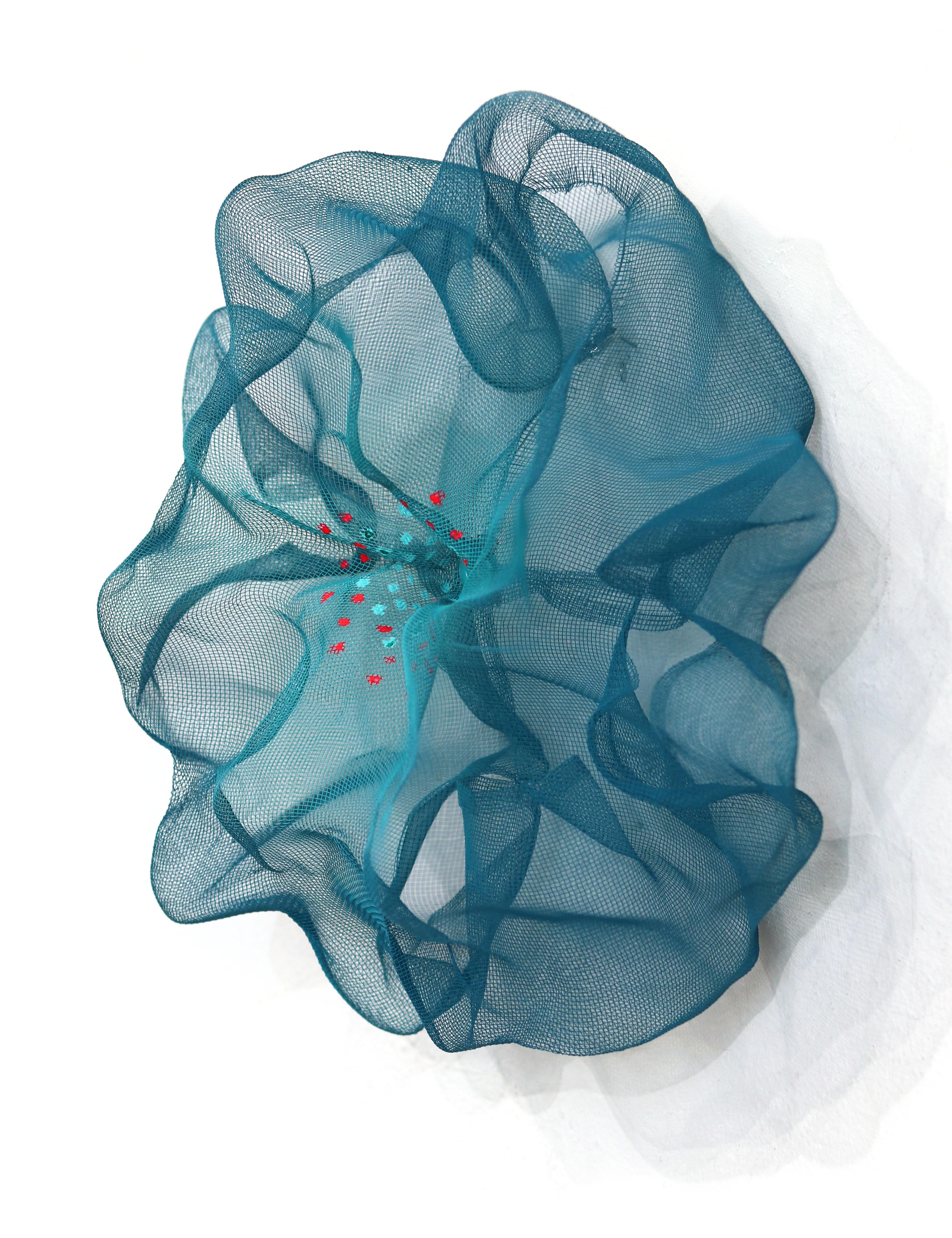 Cotton Candy Cumulus Candy Blue - Contemporary Abstract Three-Dimensional Wall For Sale 1