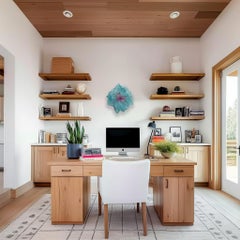 Cotton Candy Cumulus Dark Aqua Purple Periwinkle - Three-Dimensional Wall Art