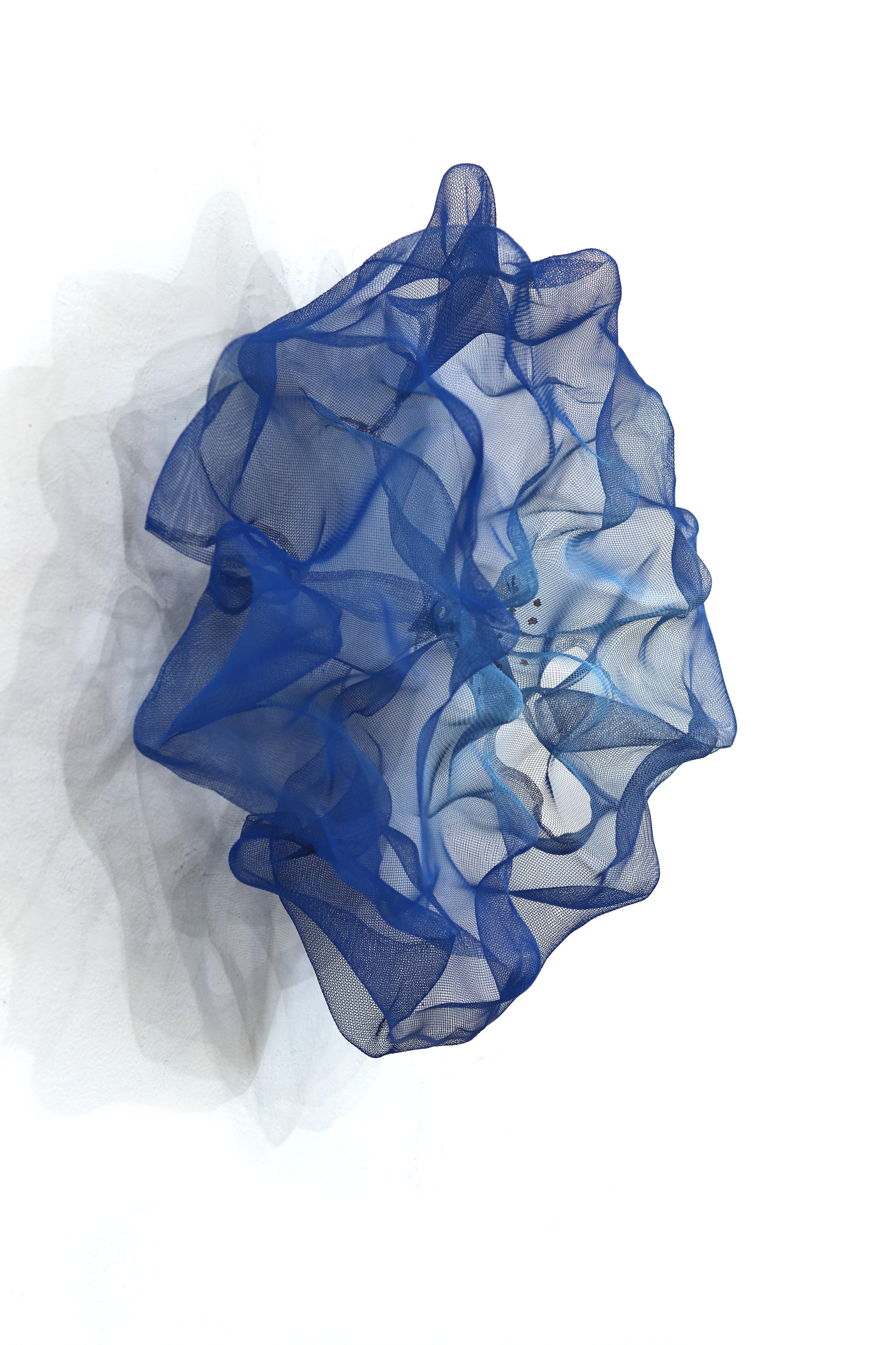 Cotton Candy Cumulus Gum Drop - Original Blue Three-Dimensional Wall Artwork For Sale 4