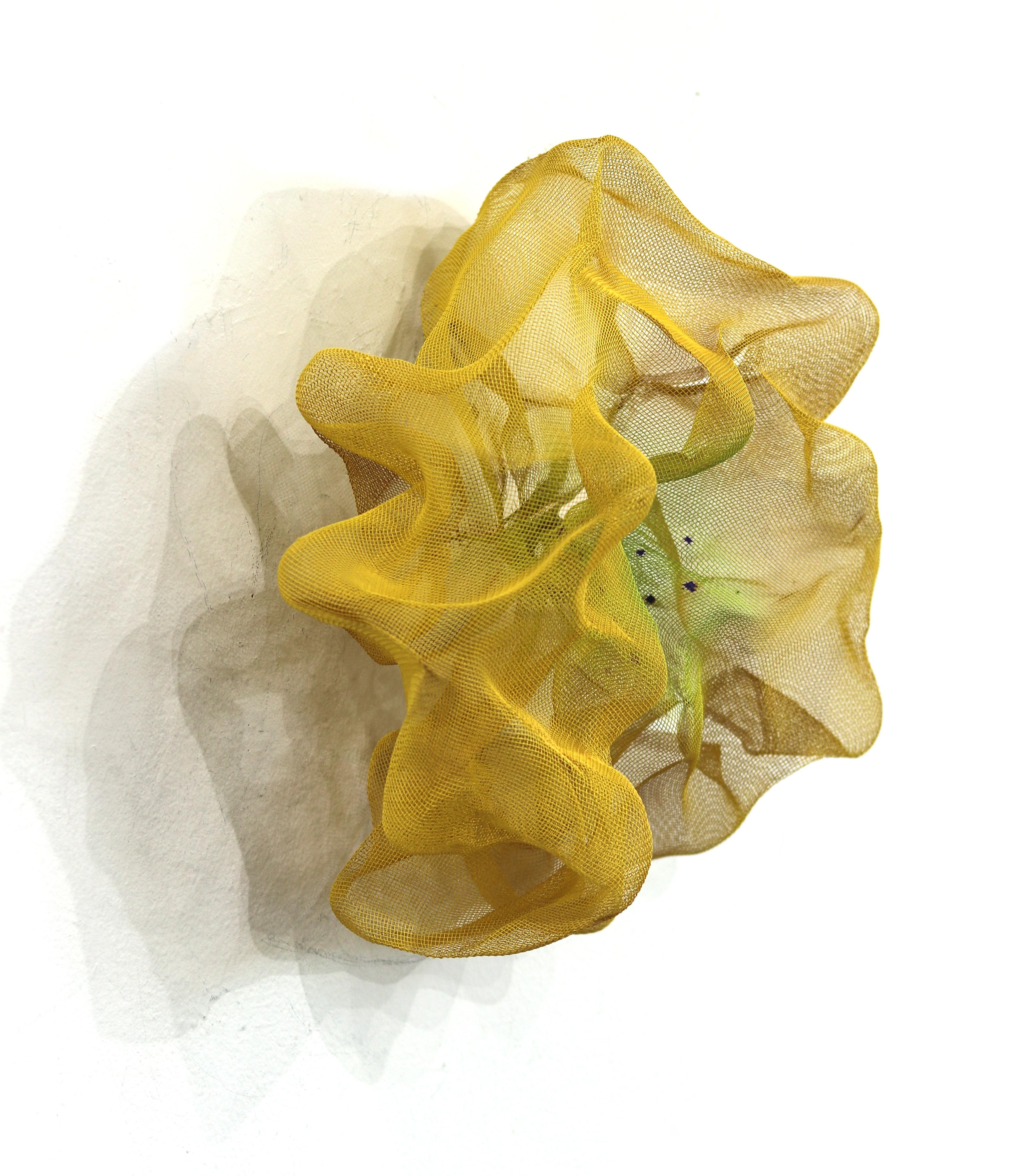 Cotton Candy Cumulus Lemon Lime - Original Yellow Three-Dimensional Wall Artwork For Sale 1