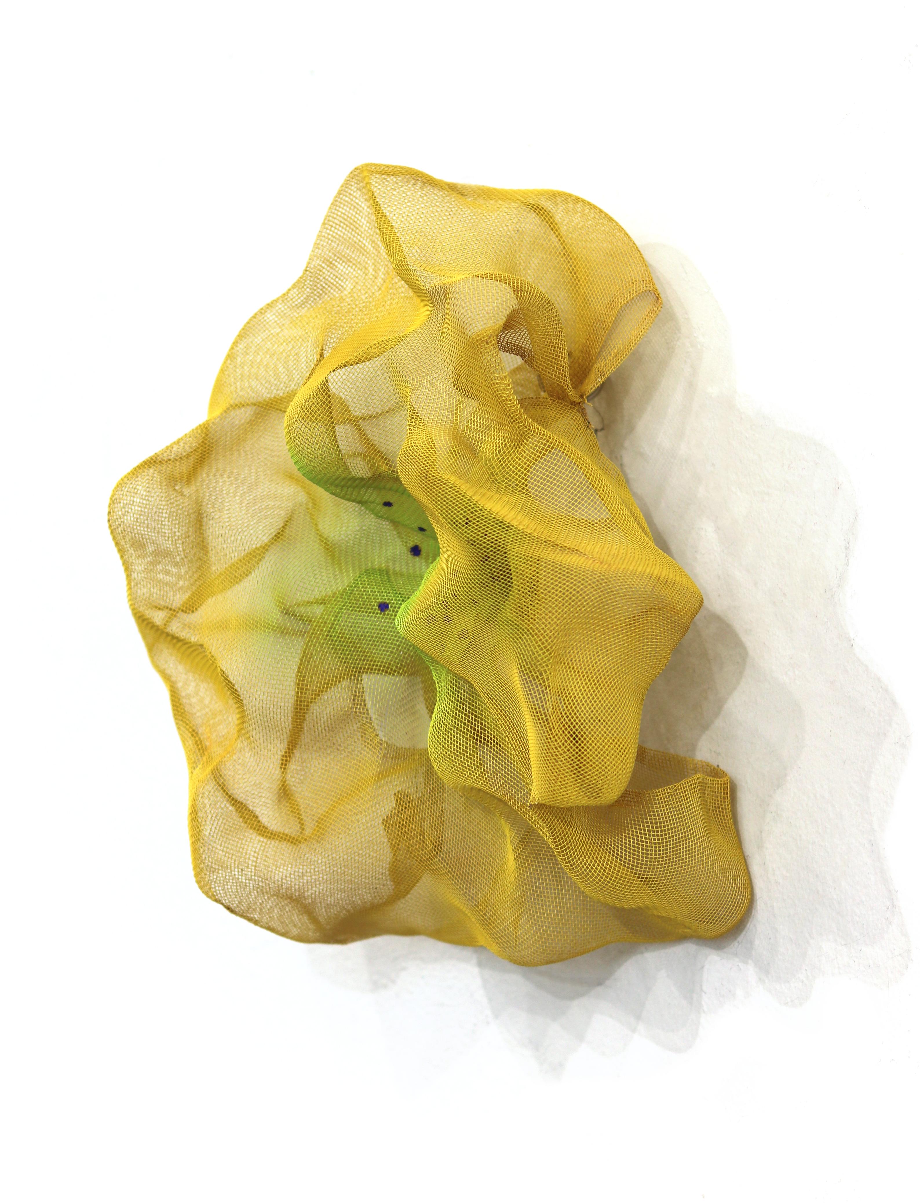 Cotton Candy Cumulus Lemon Lime - Original Yellow Three-Dimensional Wall Artwork For Sale 6