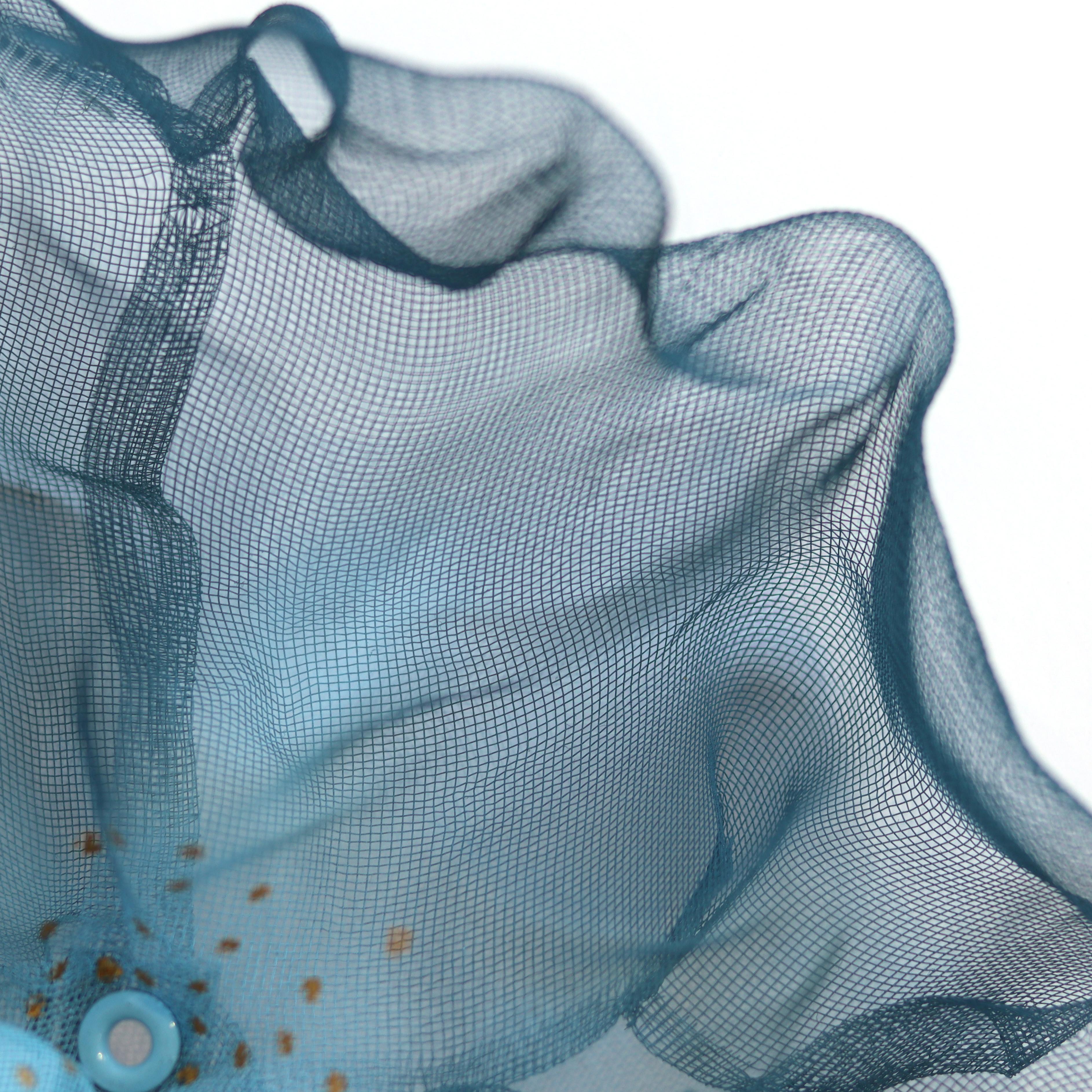 Cotton Candy Cumulus Navy Blue Gold - Abstract Three-Dimensional Wall Artwork For Sale 2