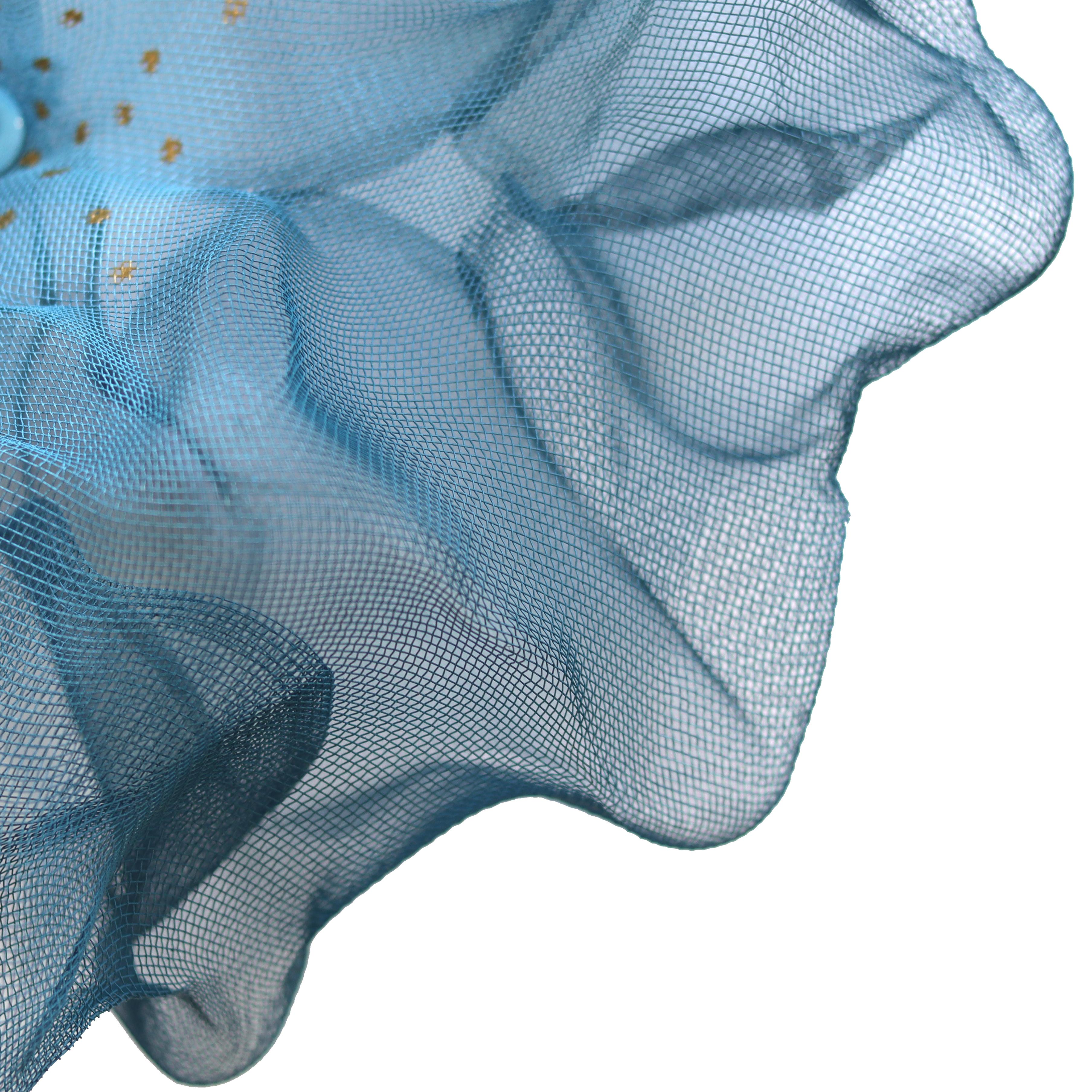 Cotton Candy Cumulus Navy Blue Gold - Abstract Three-Dimensional Wall Artwork For Sale 5