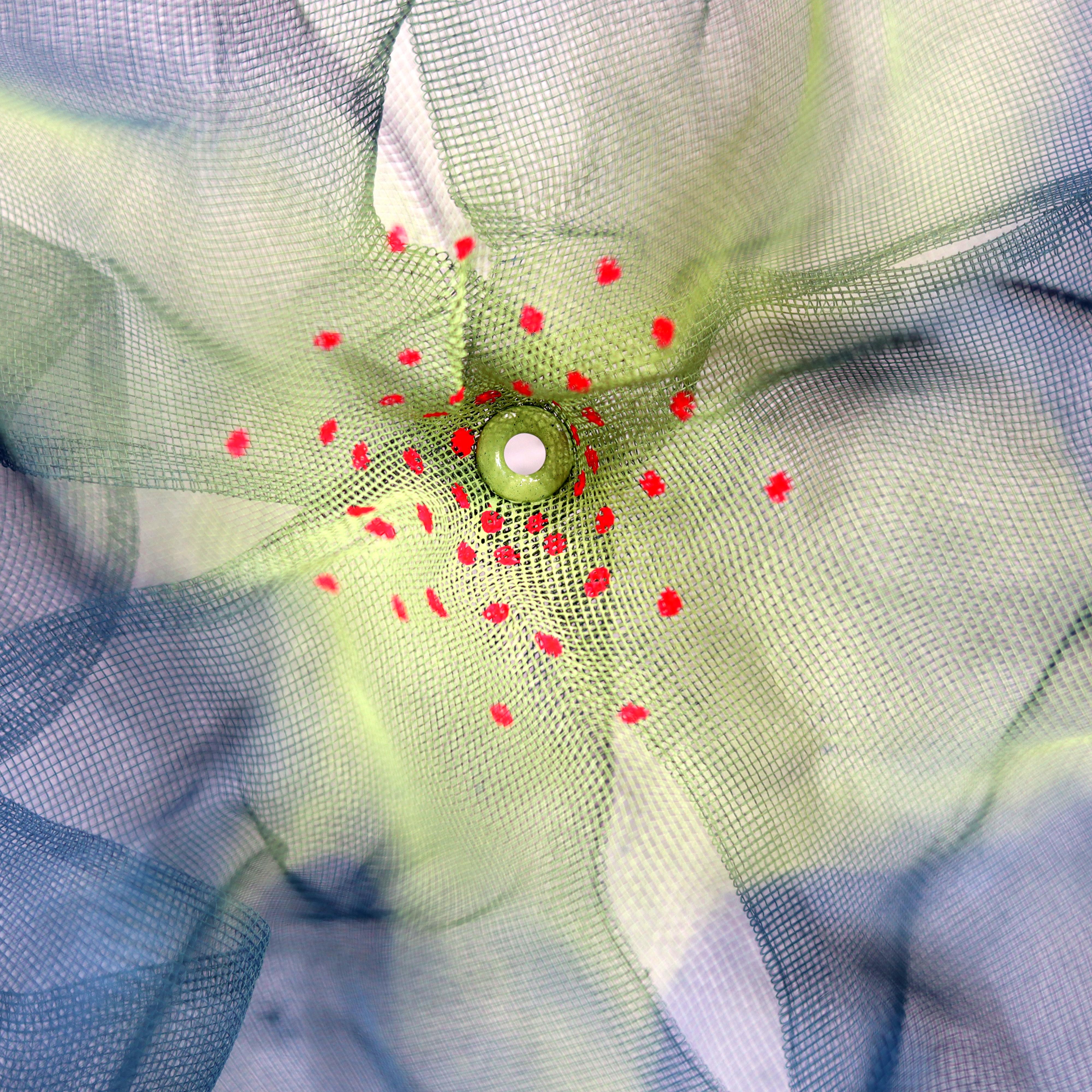 Cotton Candy Cumulus Navy Green Red - Abstract Three-Dimensional Wall Artwork For Sale 7