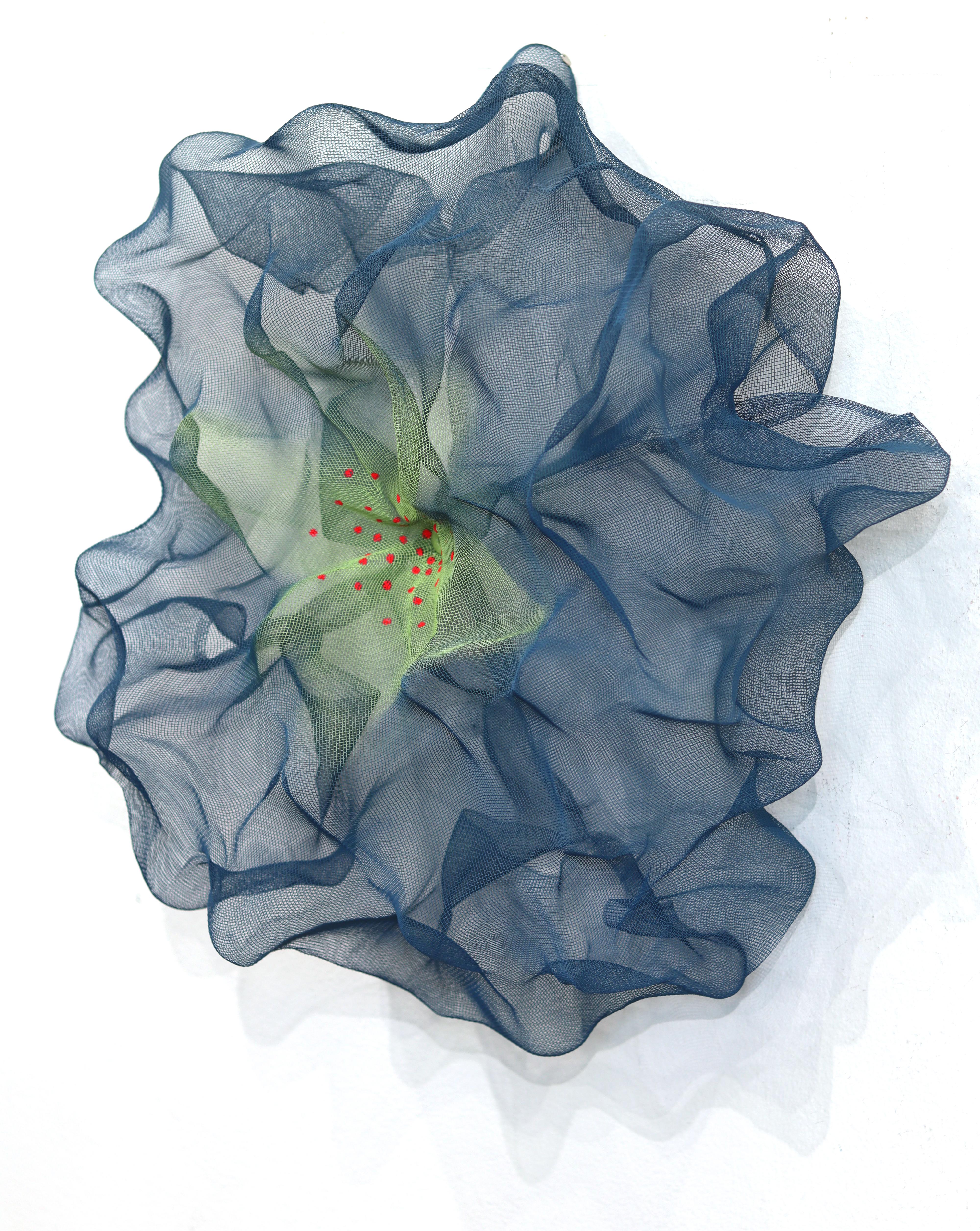 Cotton Candy Cumulus Navy Green Red - Abstract Three-Dimensional Wall Artwork For Sale 1