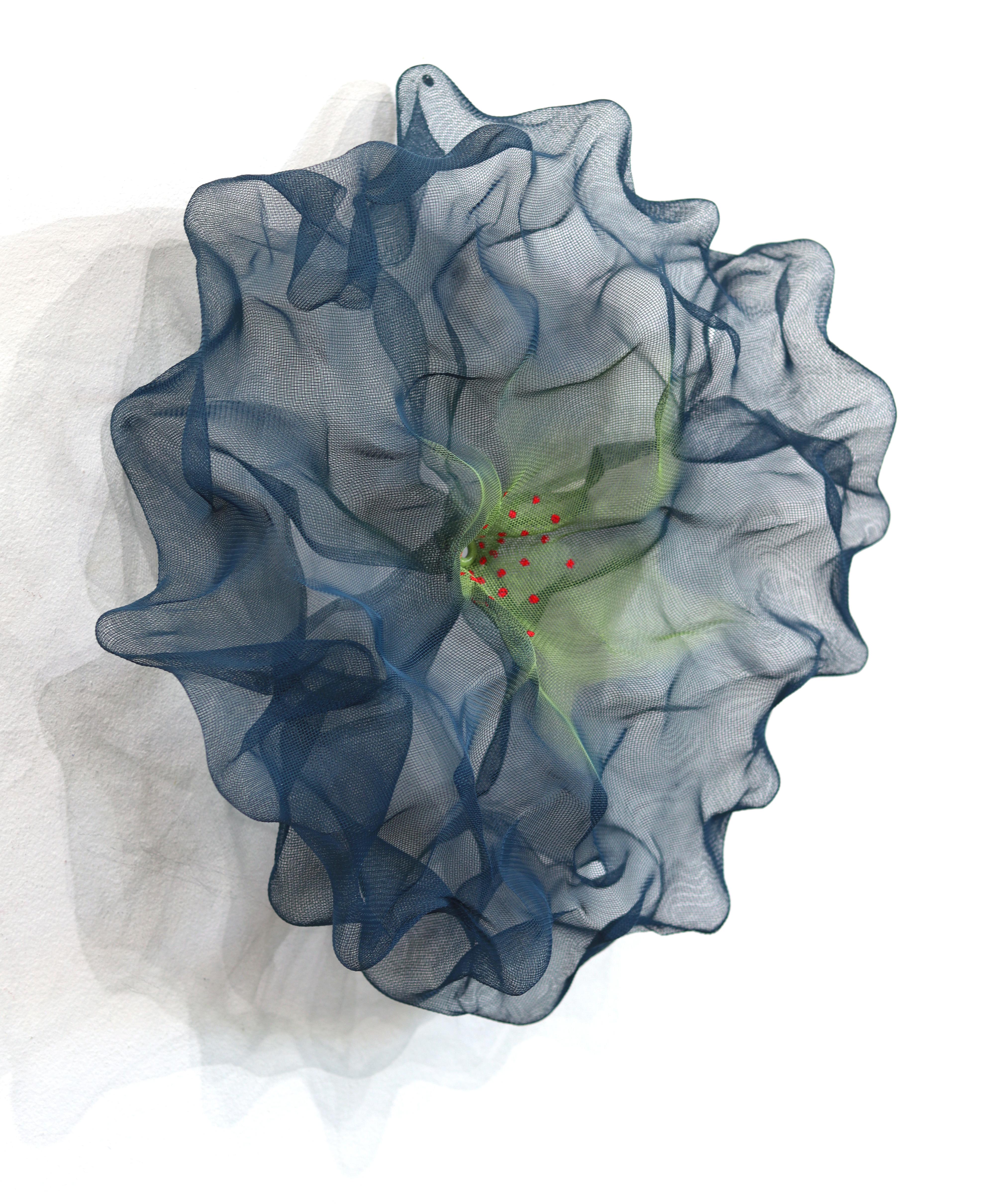 Cotton Candy Cumulus Navy Green Red - Abstract Three-Dimensional Wall Artwork For Sale 5