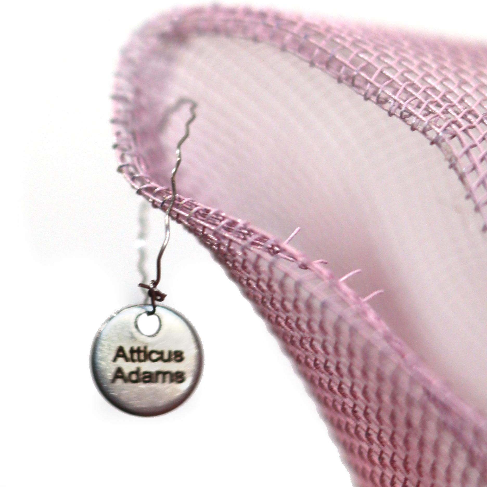 Zuckerwatte Cumulus Pink Silver - Original Abstrakt Dreidimensionales Wandbild im Angebot 8