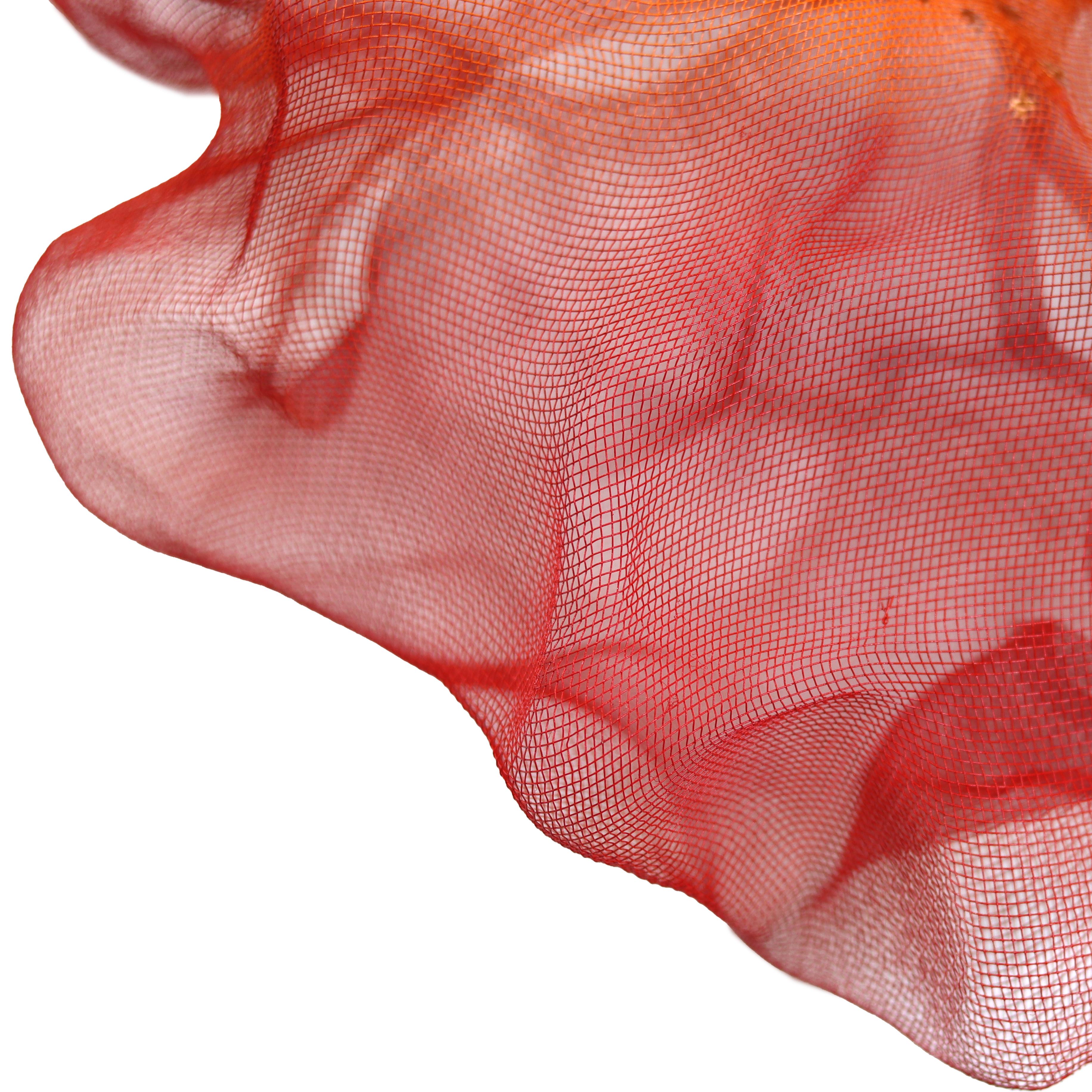 Cotton Candy Cumulus Red Orange - Abstract Three-Dimensional Wall Artwork For Sale 2