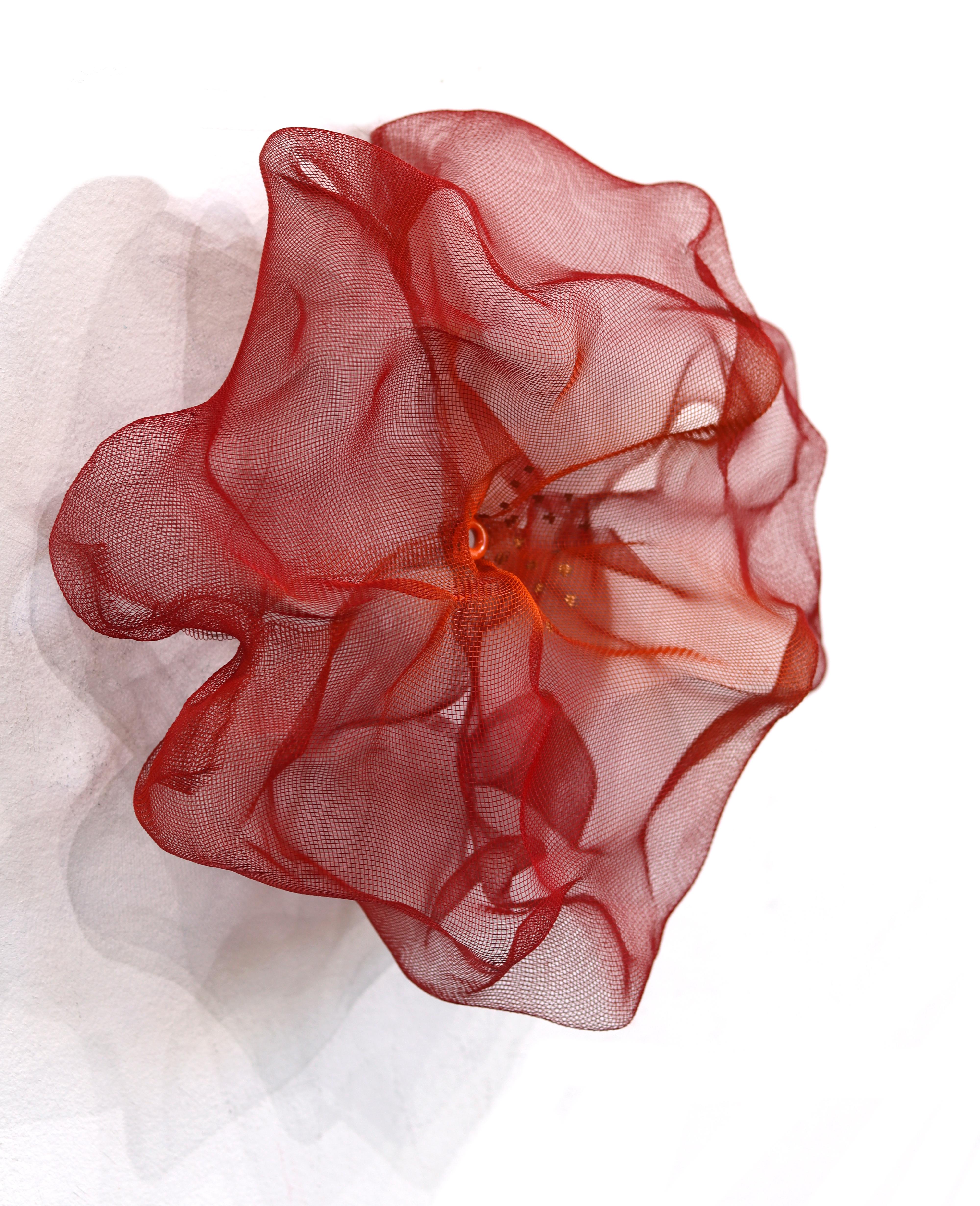 Cotton Candy Cumulus Red Orange - Abstract Three-Dimensional Wall Artwork For Sale 4