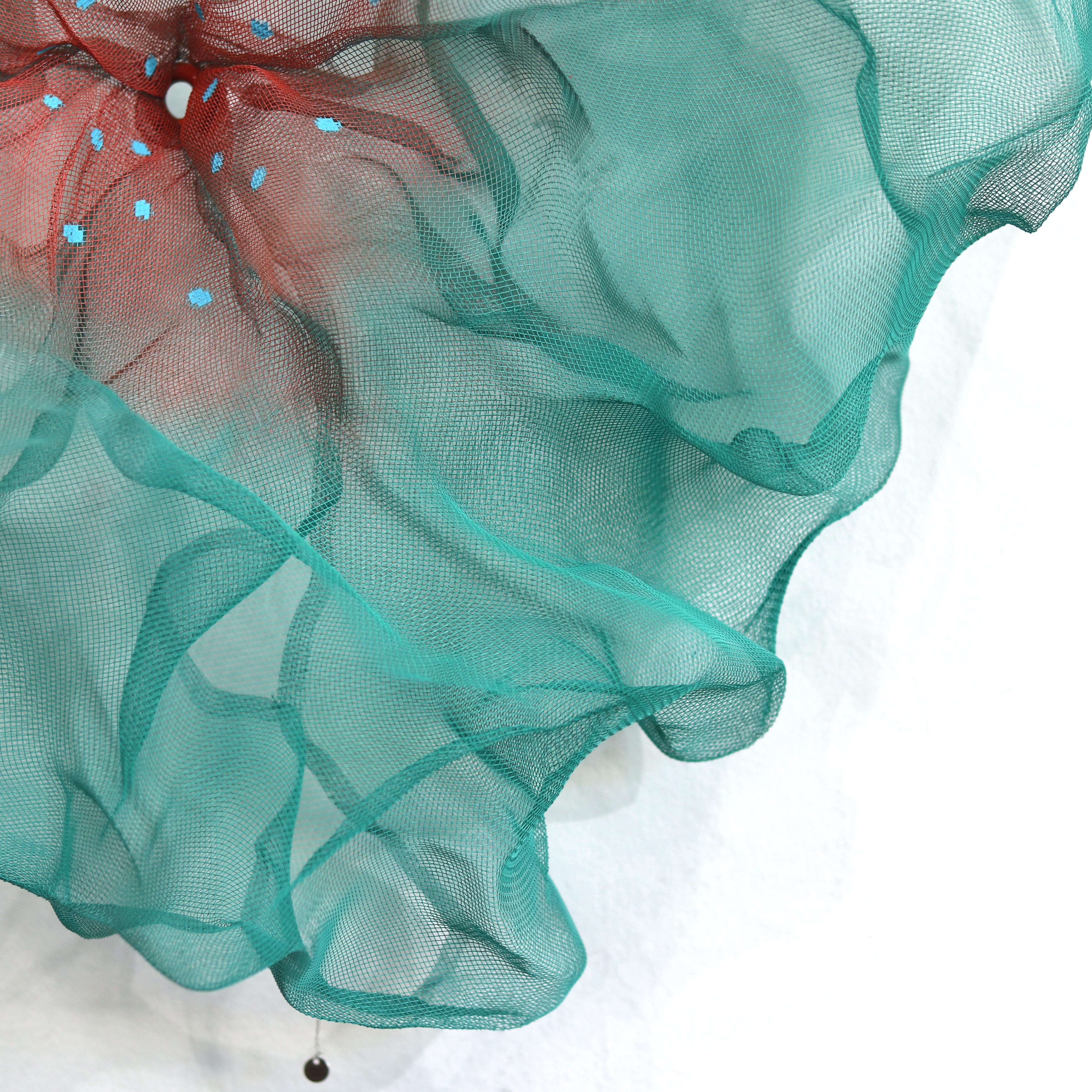 Cotton Candy Cumulus Shelly Green - Original Three-Dimensional Wall Art For Sale 4