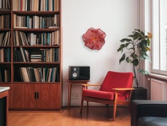 Zuckerwatte Cumulus Sour Cherry - Original Abstrakt Dreidimensionales Wandbild