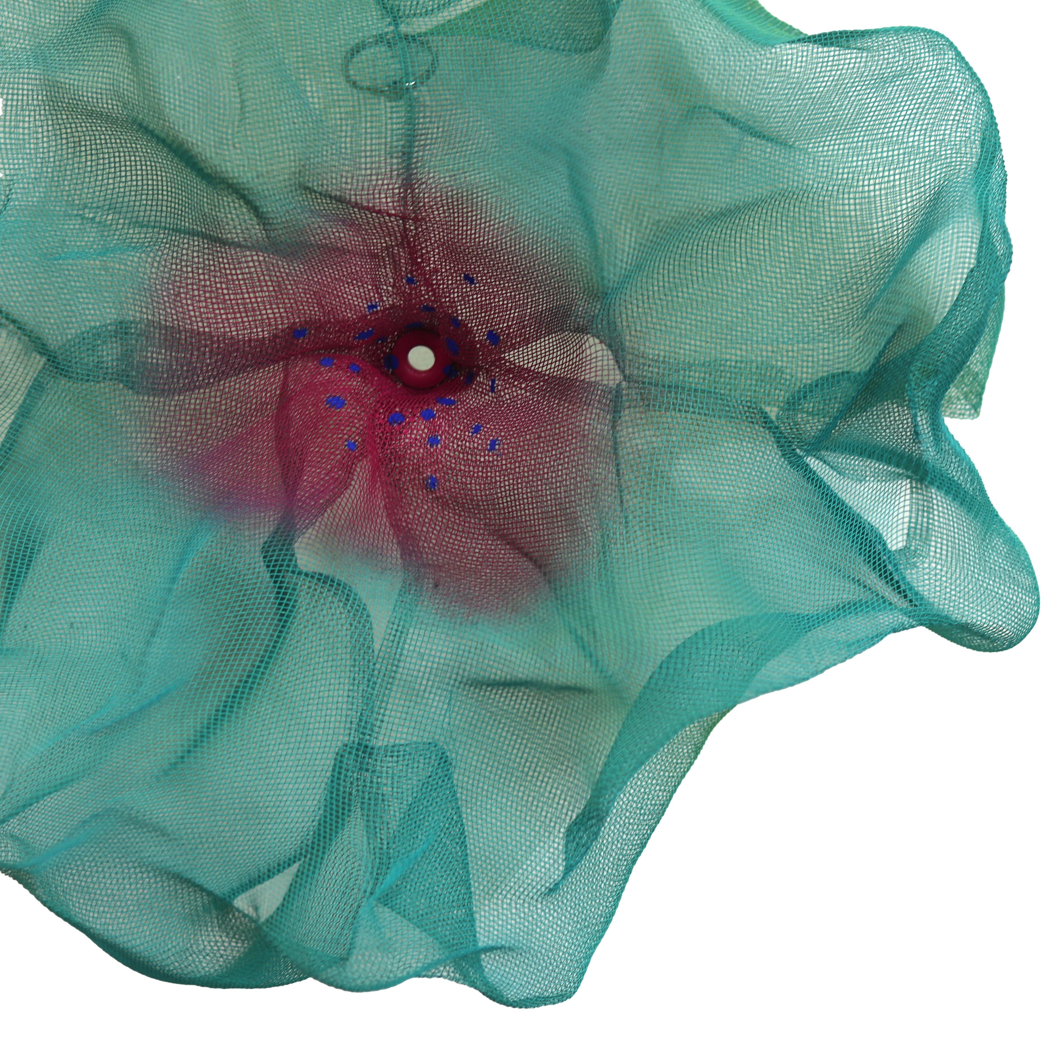 Cotton Candy Cumulus Taffy - Contemporary Green Abstract Three-Dimensional Wall For Sale 3