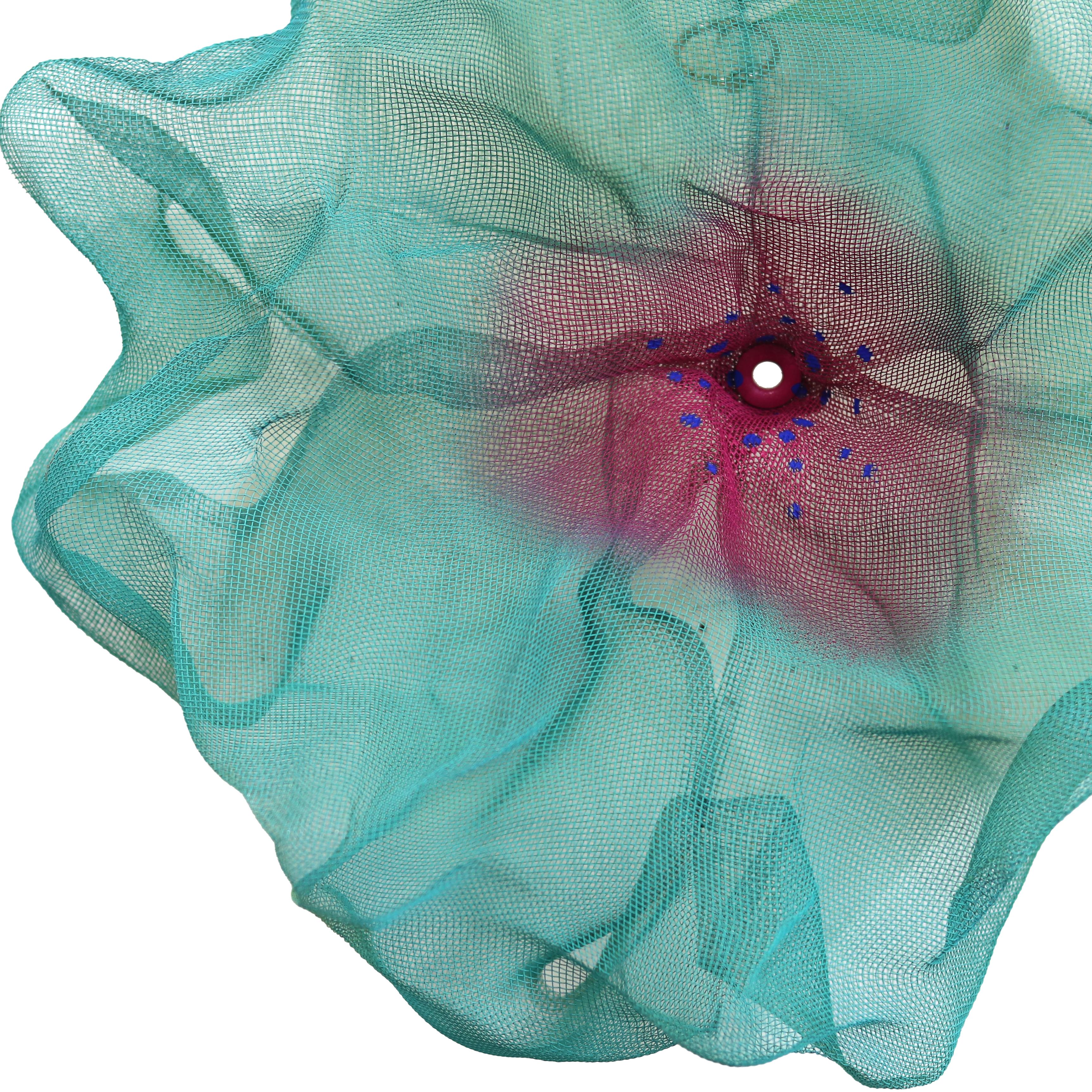 Cotton Candy Cumulus Taffy - Contemporary Green Abstract Three-Dimensional Wall For Sale 5