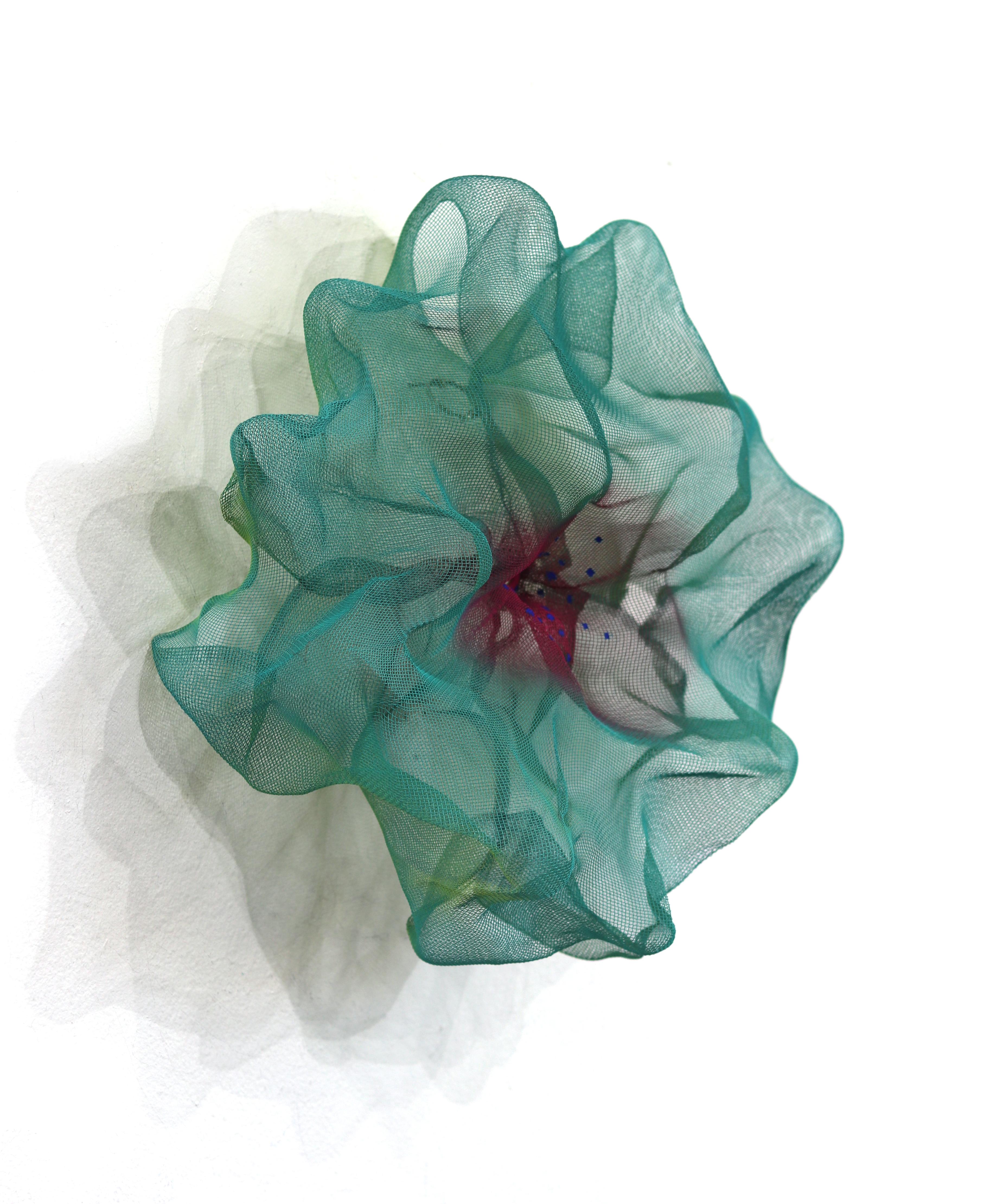 Cotton Candy Cumulus Taffy - Contemporary Green Abstract Three-Dimensional Wall For Sale 7