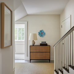 Barbe à papa Cumulus Teal Red Blue - Tableau mural abstrait en trois dimensions