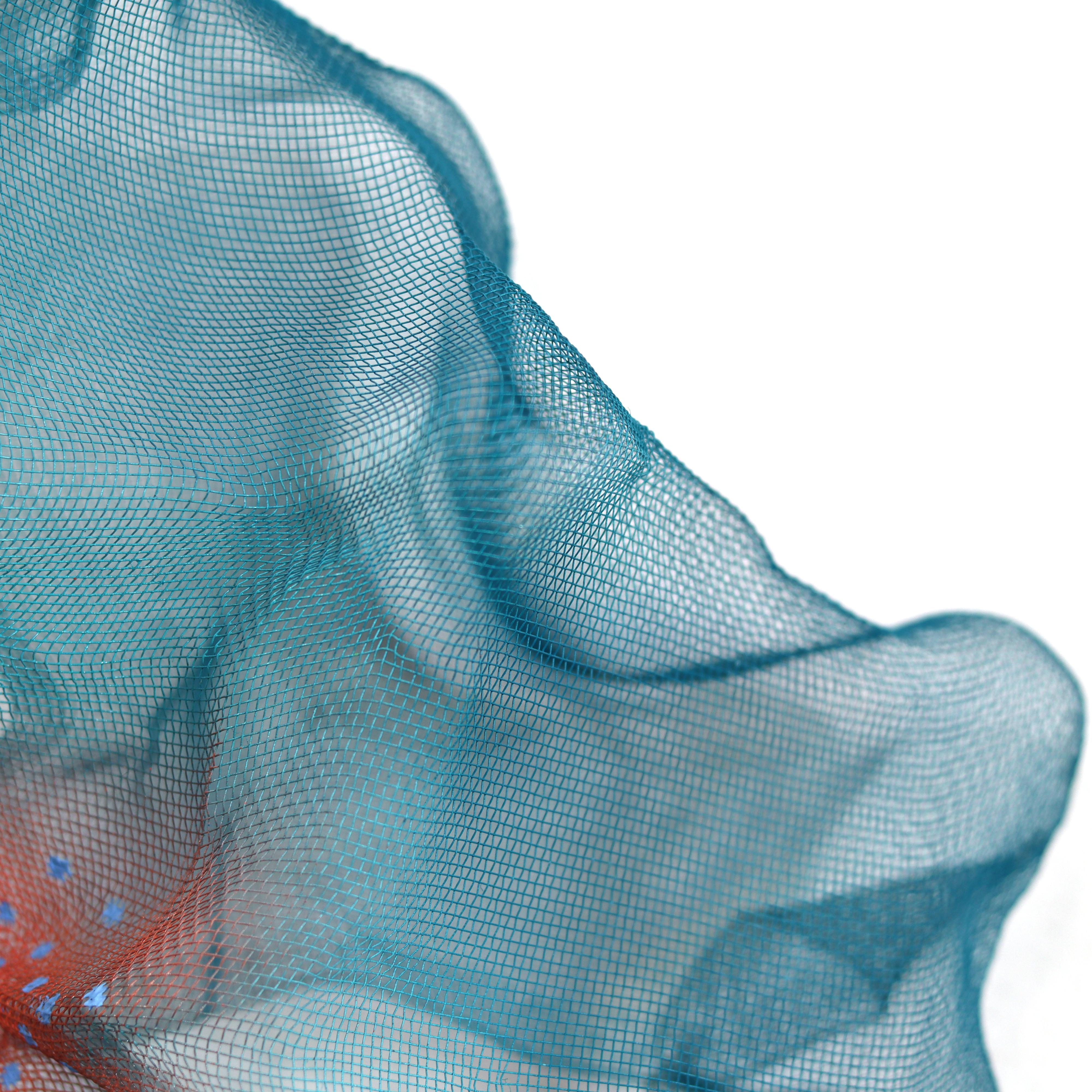 Barbe à papa Cumulus Teal Red Blue - Tableau mural abstrait en trois dimensions en vente 2