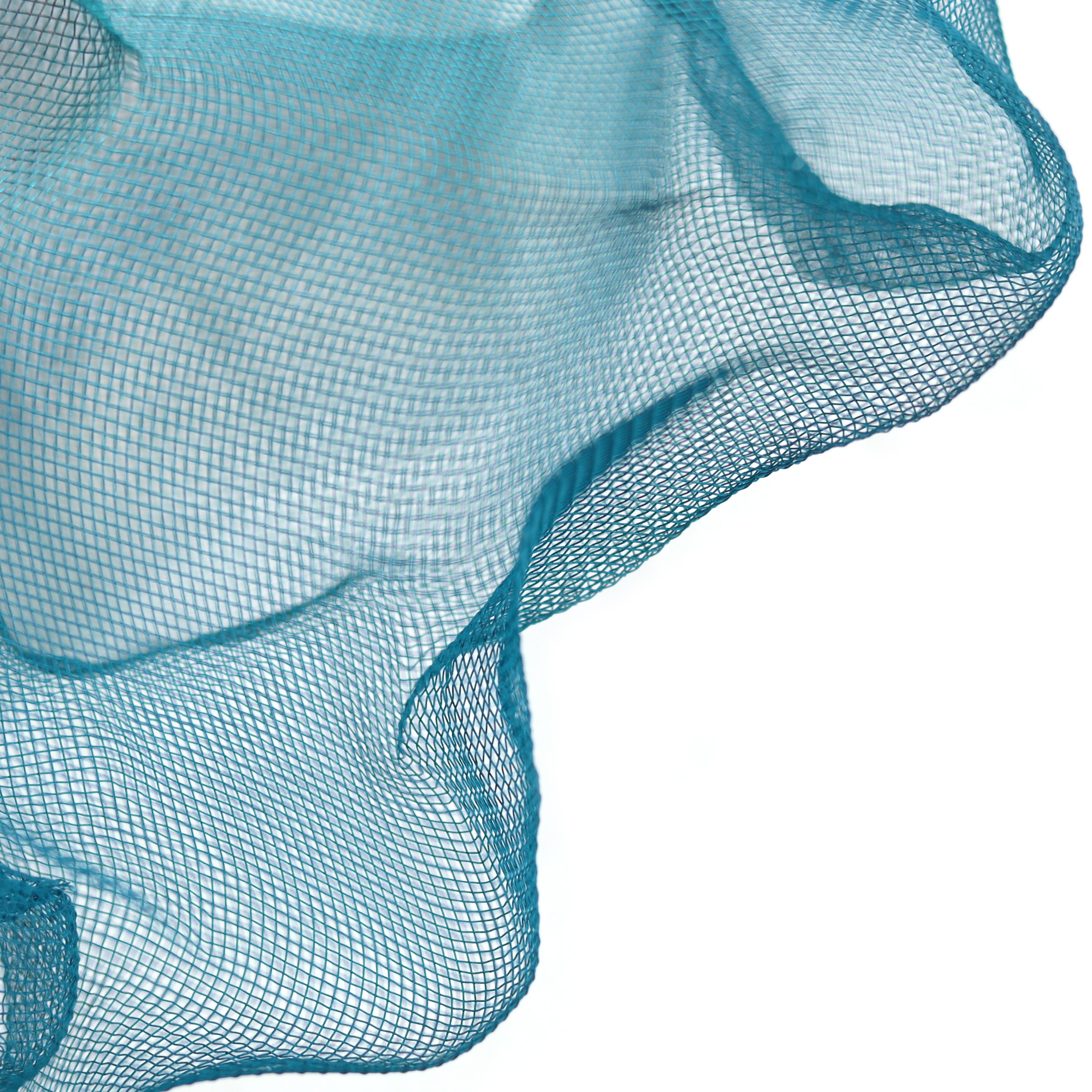 Barbe à papa Cumulus Teal Red Blue - Tableau mural abstrait en trois dimensions en vente 6