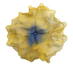 Cotton Candy Cumulus Yellow Blue Green - Abstract Three-Dimensional Wall Artwork