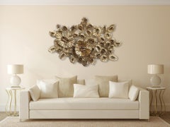 Flora Chanel Gilded  - Large Three-Dimensional Wall Art