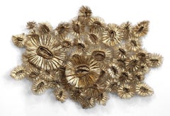 Flora Chanel Gilded  - Large Three-Dimensional Wall Art