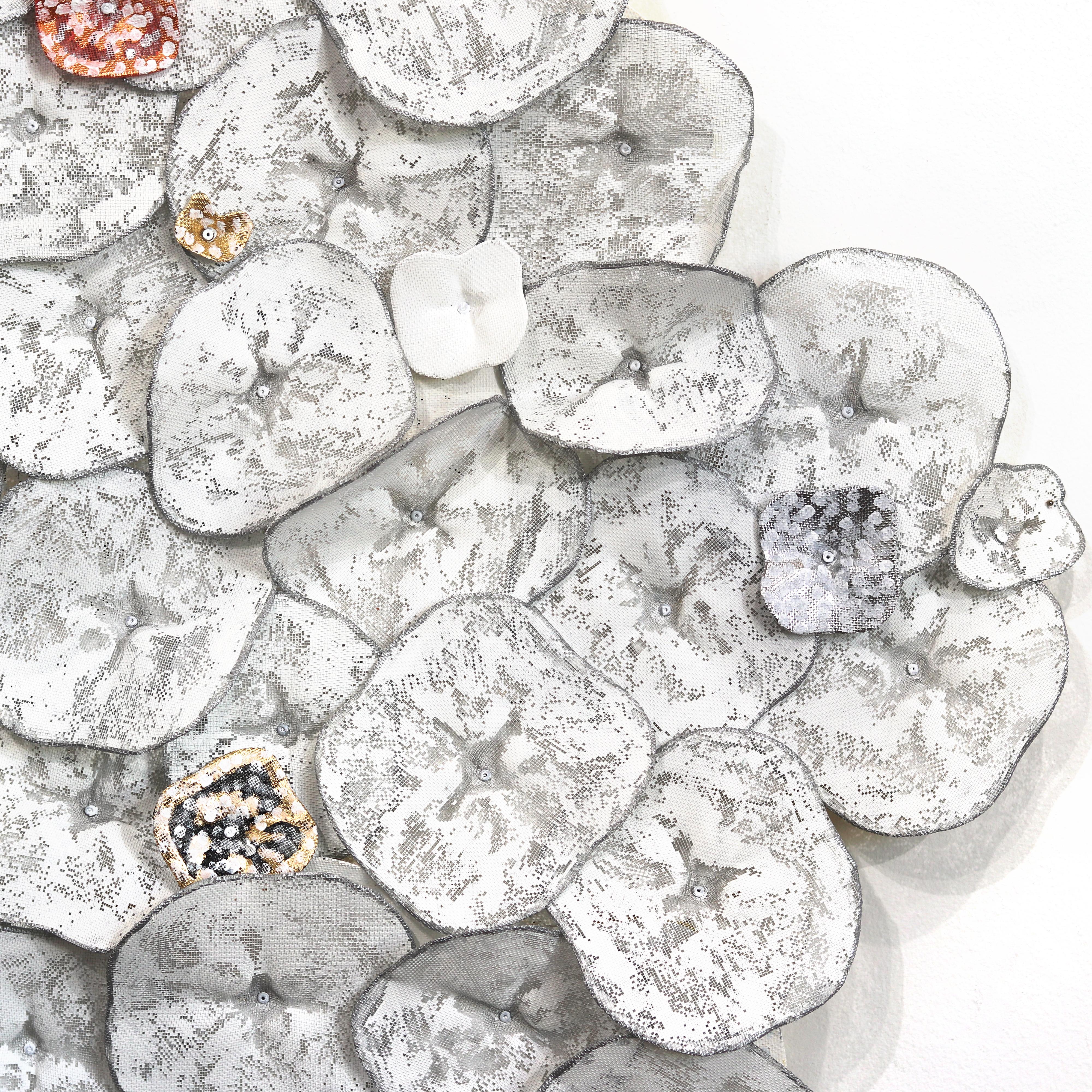 Hydrangea Luxe - Large Original Three-Dimensional Wall Art For Sale 4