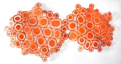 Orange Volley  -  Large Three-Dimensional Wall Art