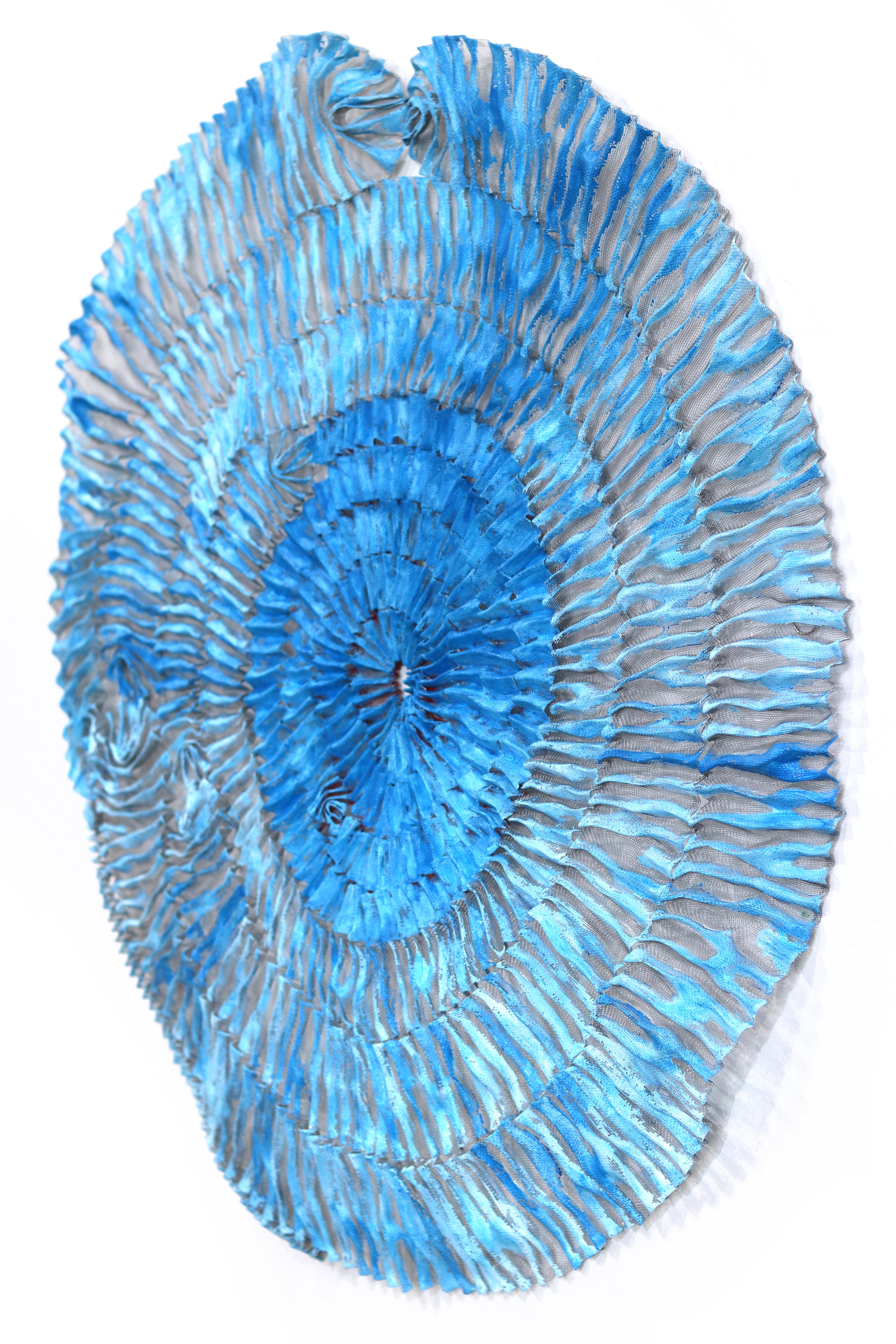 Sujoon Sky - Blue Abstract Sculptural Original Three-Dimensional Wall Art 1