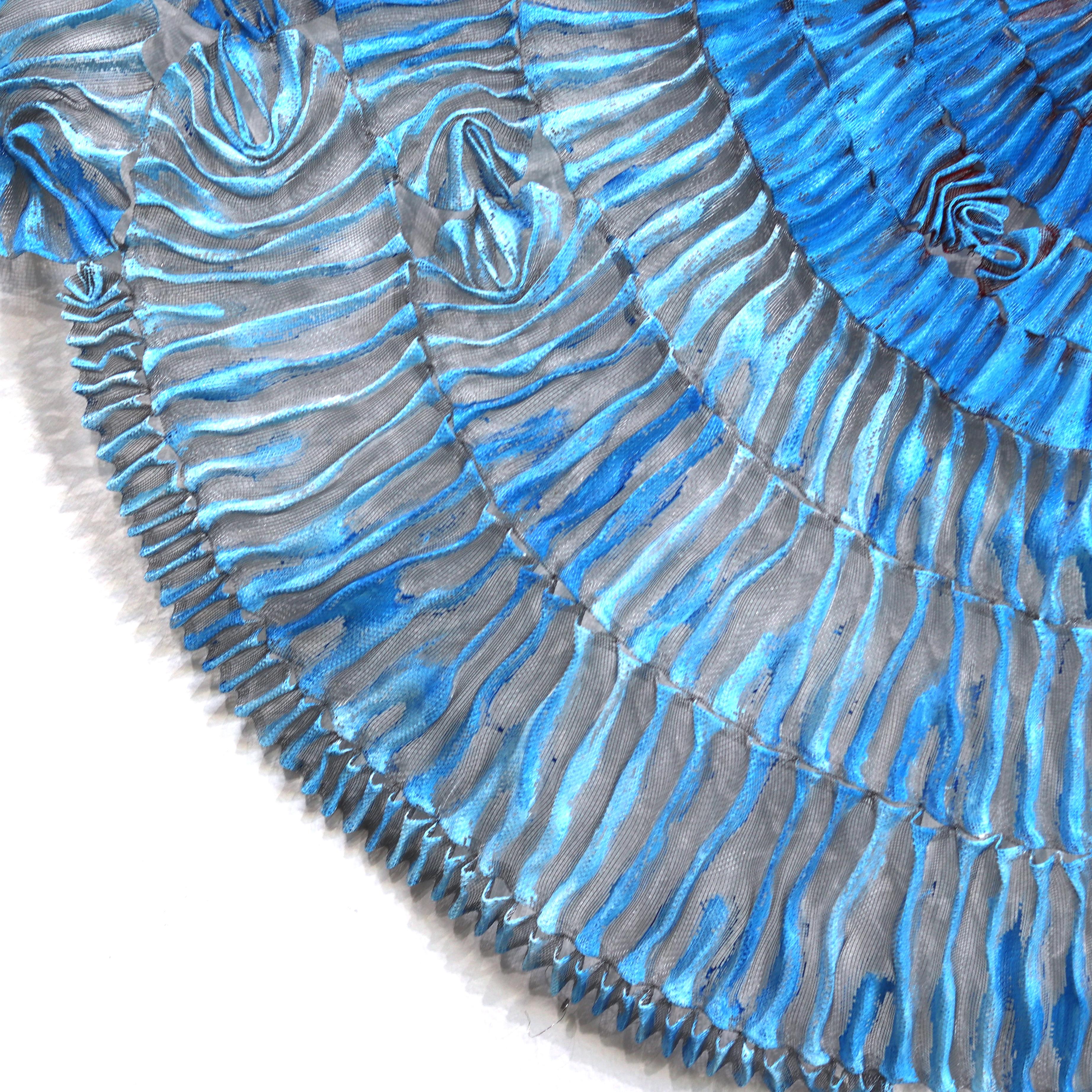Sujoon Sky - Blue Abstract Sculptural Original Three-Dimensional Wall Art 4
