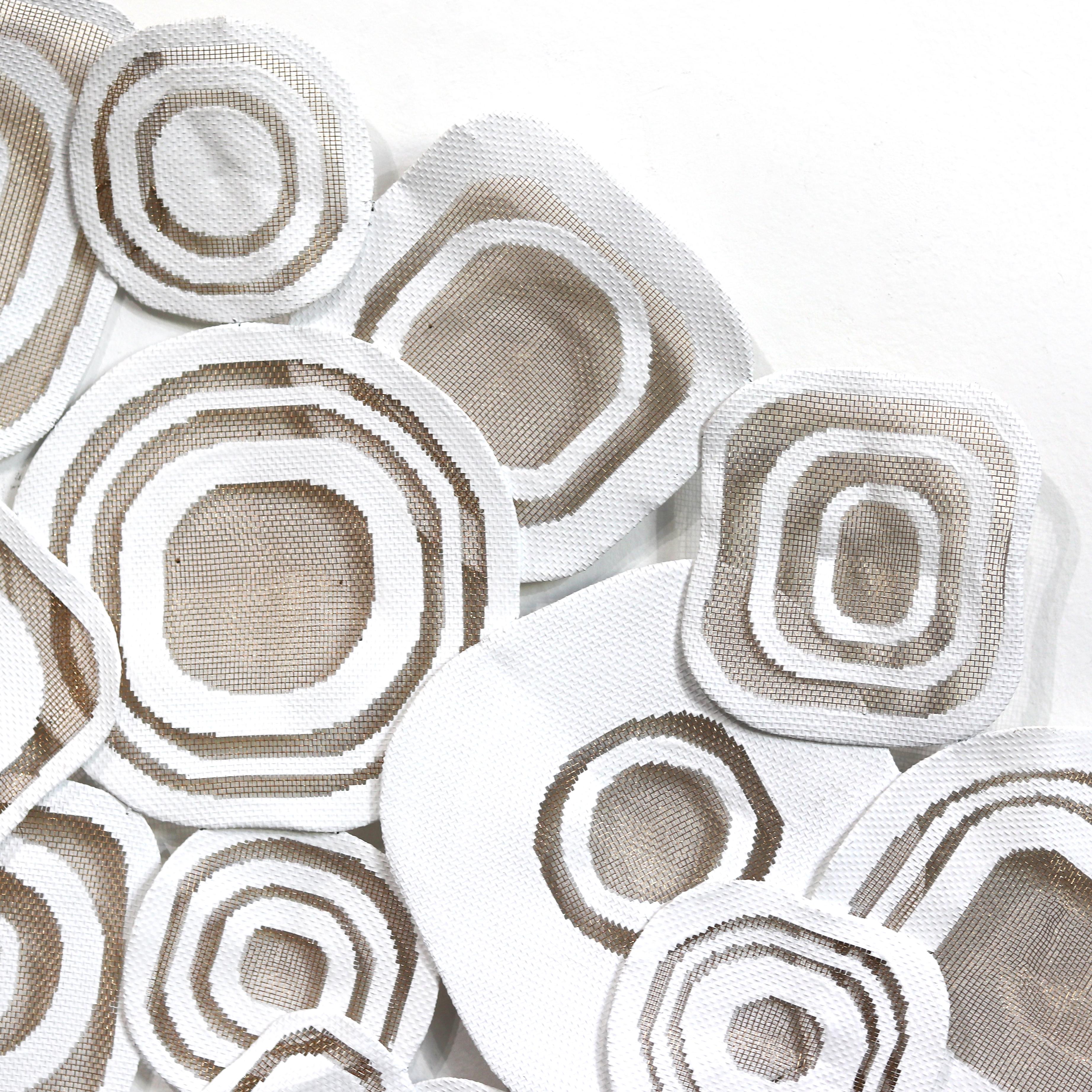 Atticus Adams' organically composed modern metal sculptures embody the transformative power of art, illustrating the creation of beauty, meaning, and emotional impact from industrial materials. Using mostly aluminum mesh—generally found in screen