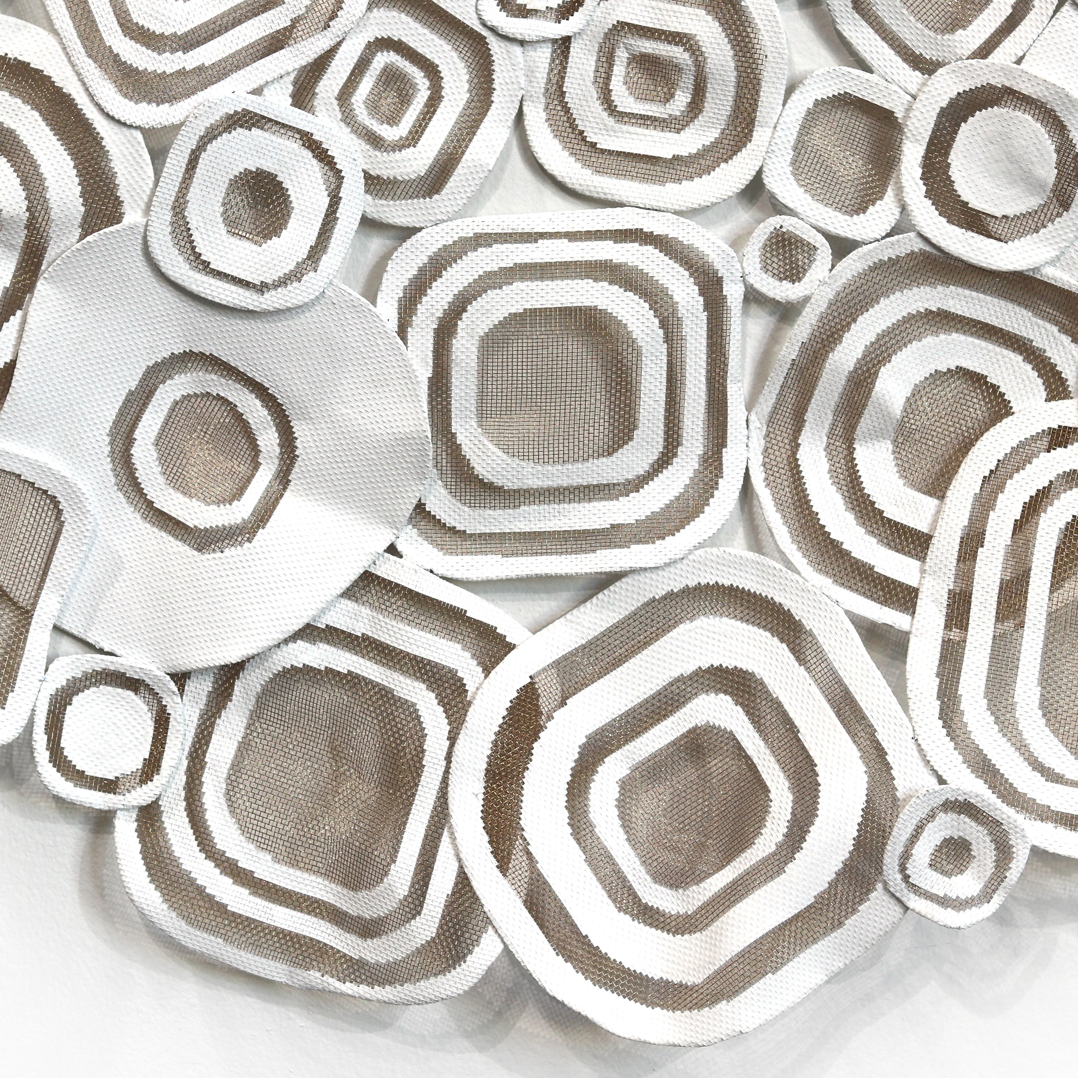 Tarim Totem III - Monochrome Sculptural Original Three-Dimensional Wall Art For Sale 4