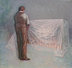 Pintura Domador de tigres de Attila Szucs, artista contemporáneo