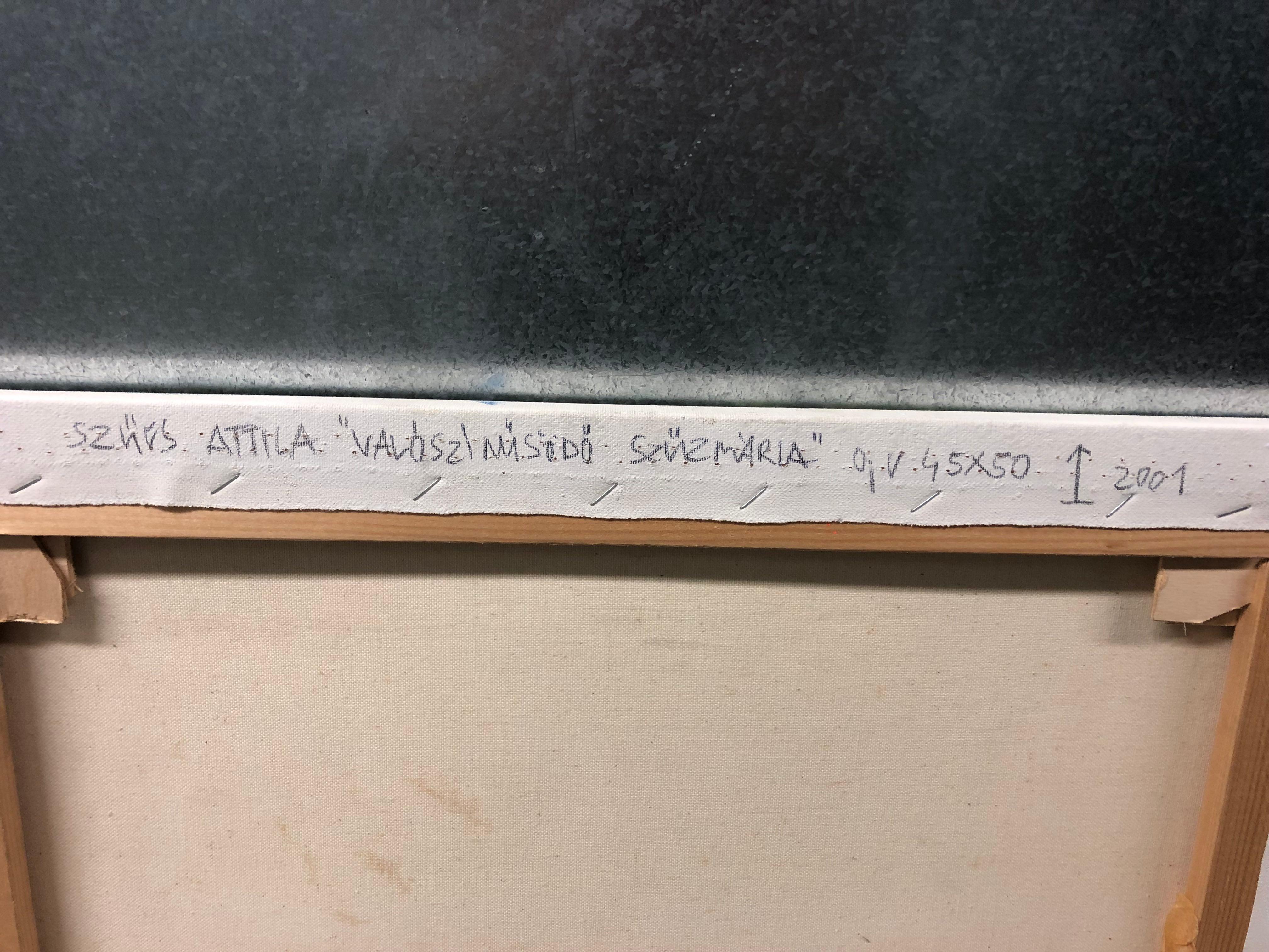 Virgin Mary (Valoszinu Sodo Szuz Maria) – Figuratives Landschaftsgemälde im Angebot 1