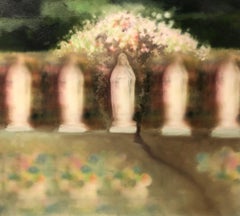 Virgin Mary (Valoszinu Sodo Szuz Maria) - peinture de paysage figurative