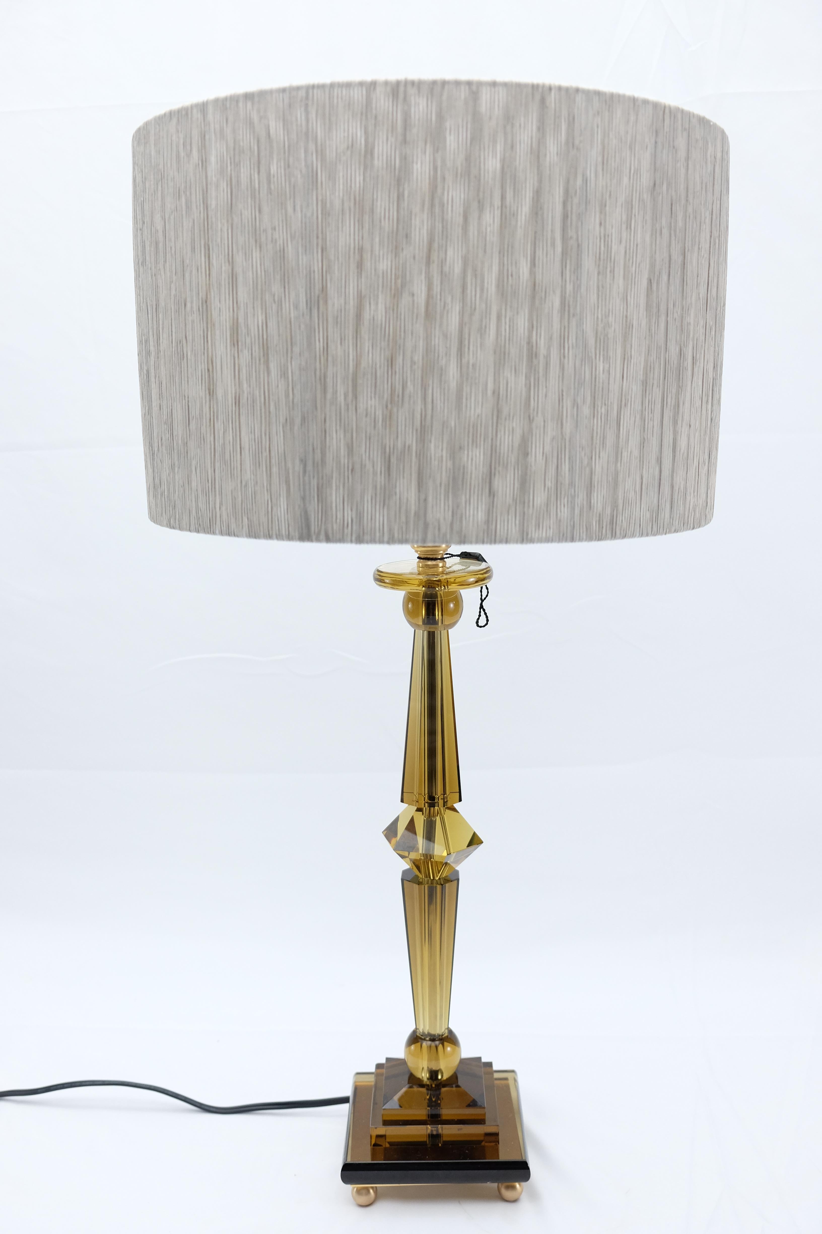 Italian Attilio Amato for Laudarte Srl Prisma Big Table Lamp, Pair Available For Sale