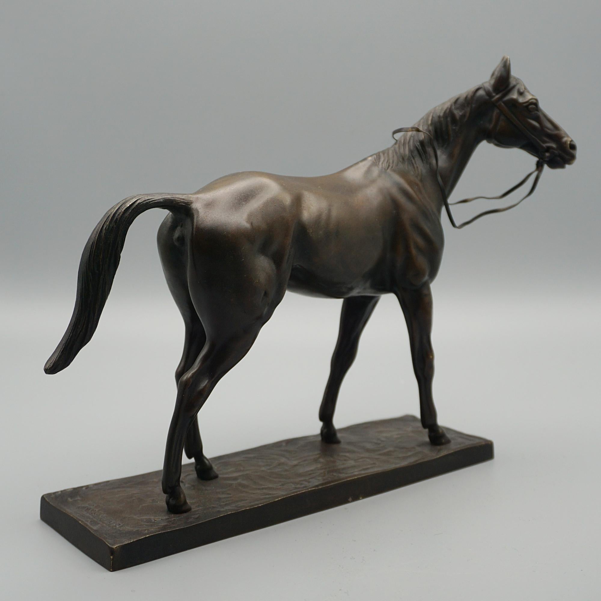 'Attilla' An Early 20th Century Bronze Sculpture by Irenee Rochard For Sale 6