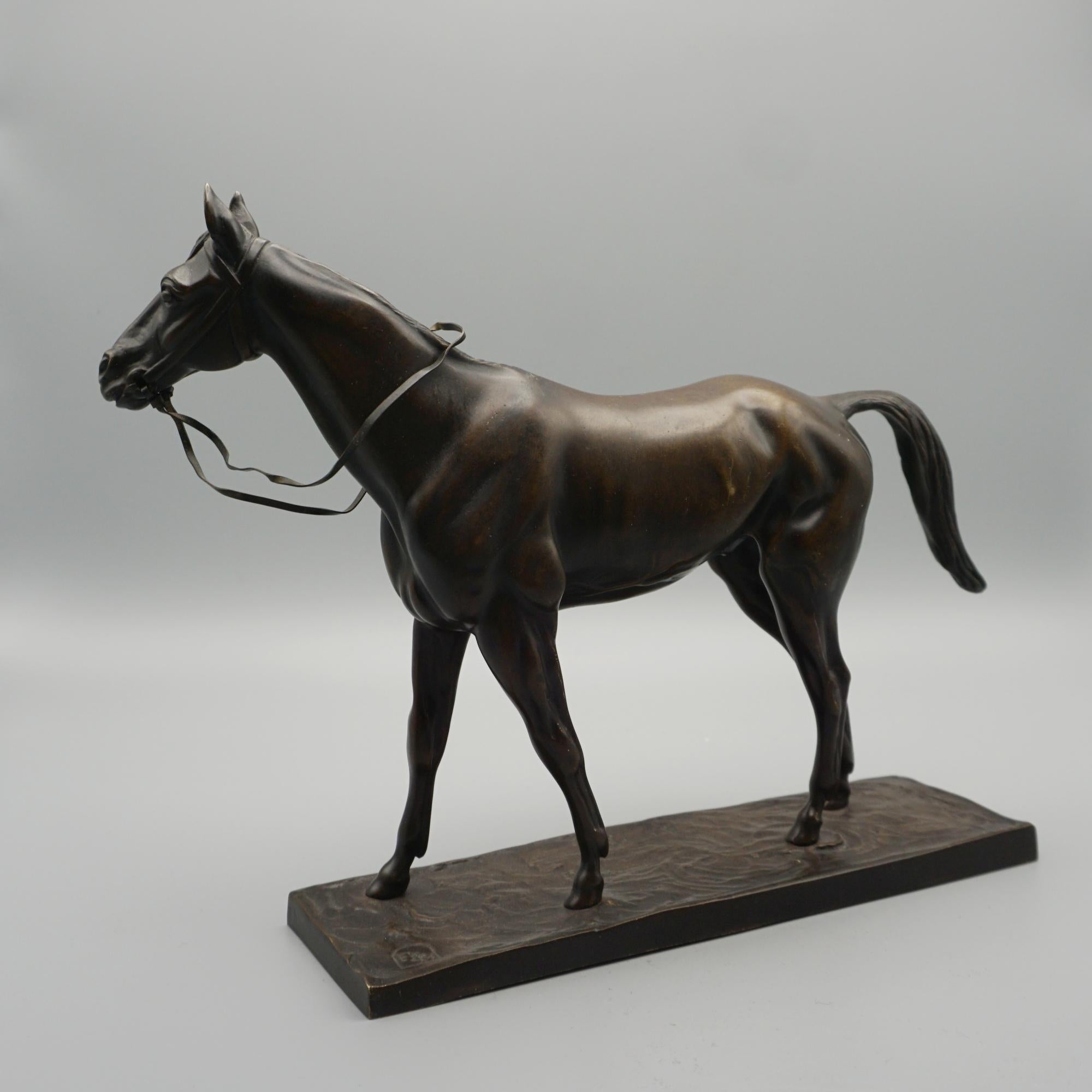 'Attilla' An Early 20th Century Bronze Sculpture by Irenee Rochard For Sale 7