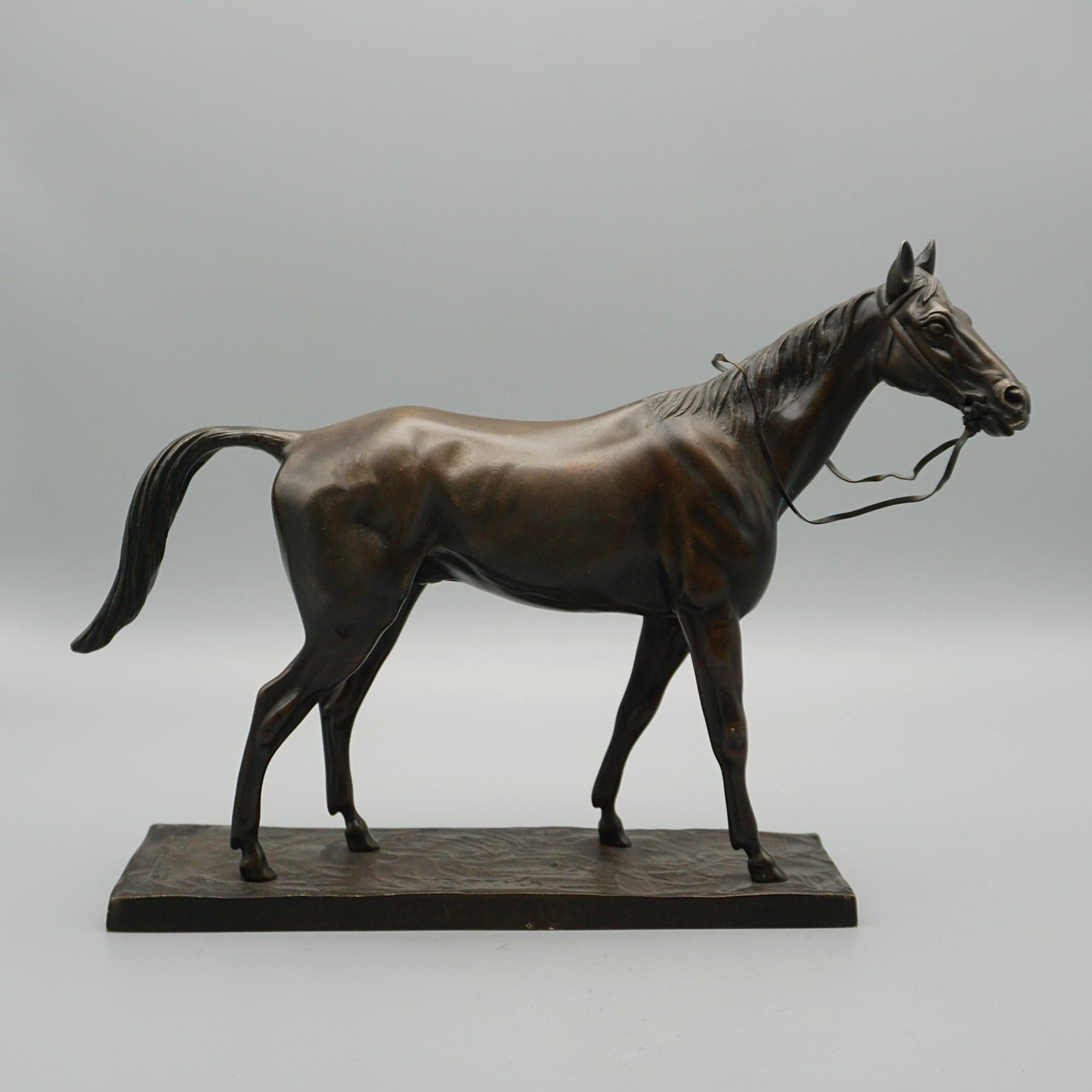 'Attilla' An Early 20th Century Bronze Sculpture by Irenee Rochard In Good Condition For Sale In Forest Row, East Sussex