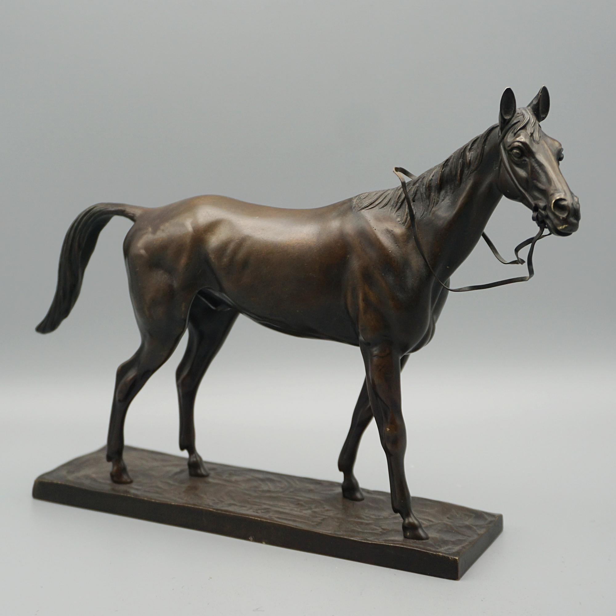 'Attilla' An Early 20th Century Bronze Sculpture by Irenee Rochard For Sale 2