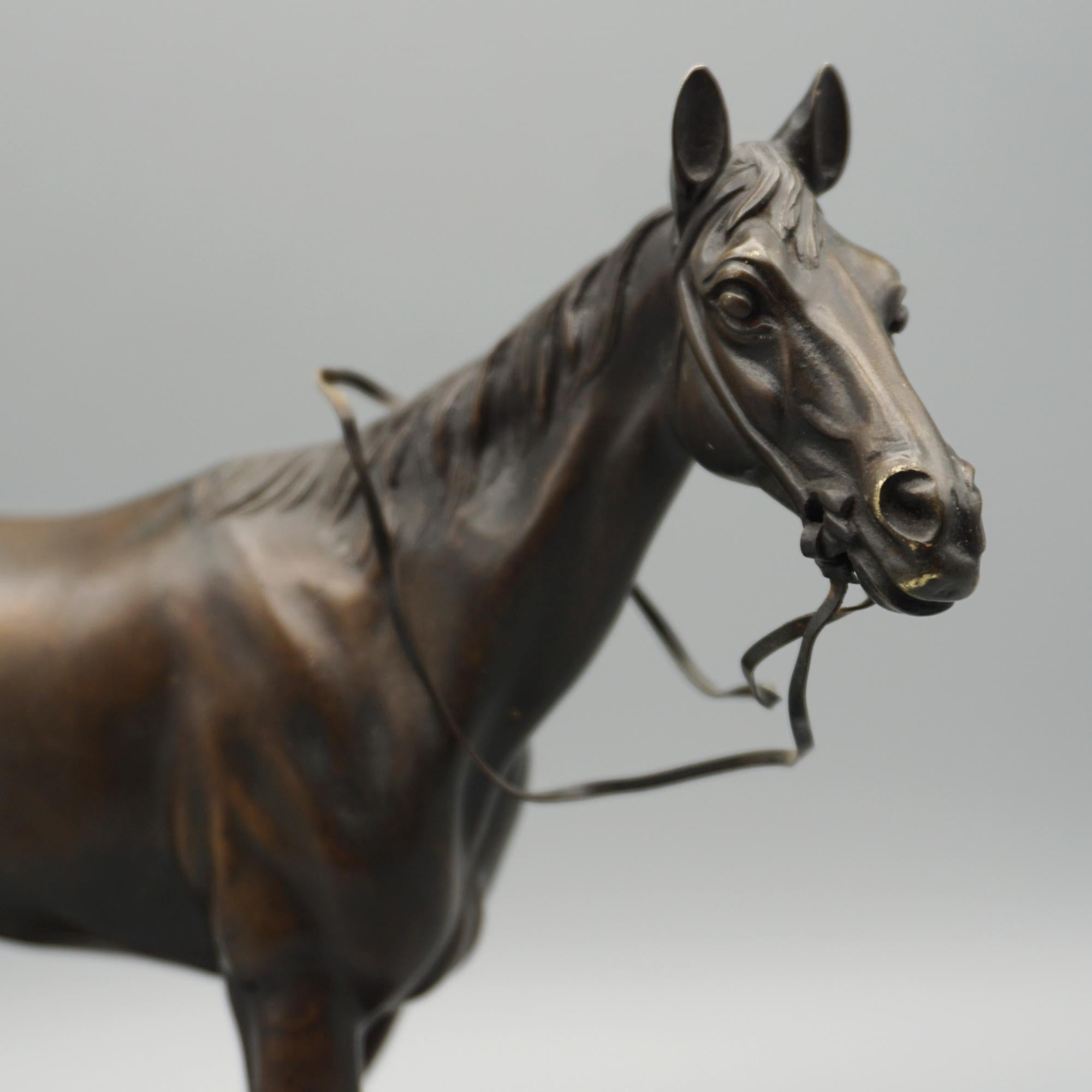 'Attilla' An Early 20th Century Bronze Sculpture by Irenee Rochard For Sale 3
