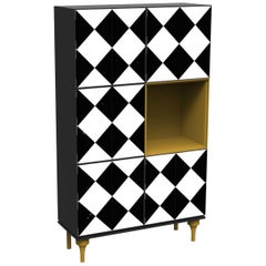 Custom Color Block Modular Library Card Catalog Cabinet For Sale