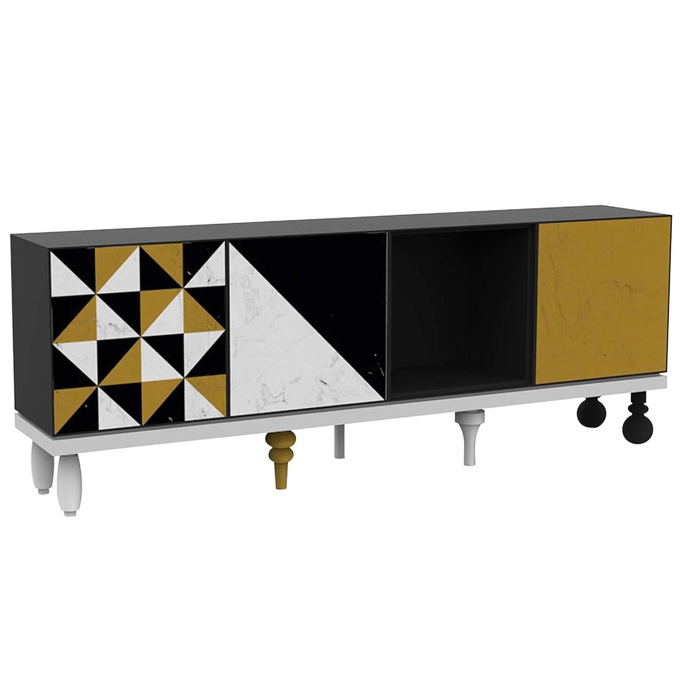 Sharp White Wall Sideboard For Sale at 1stDibs