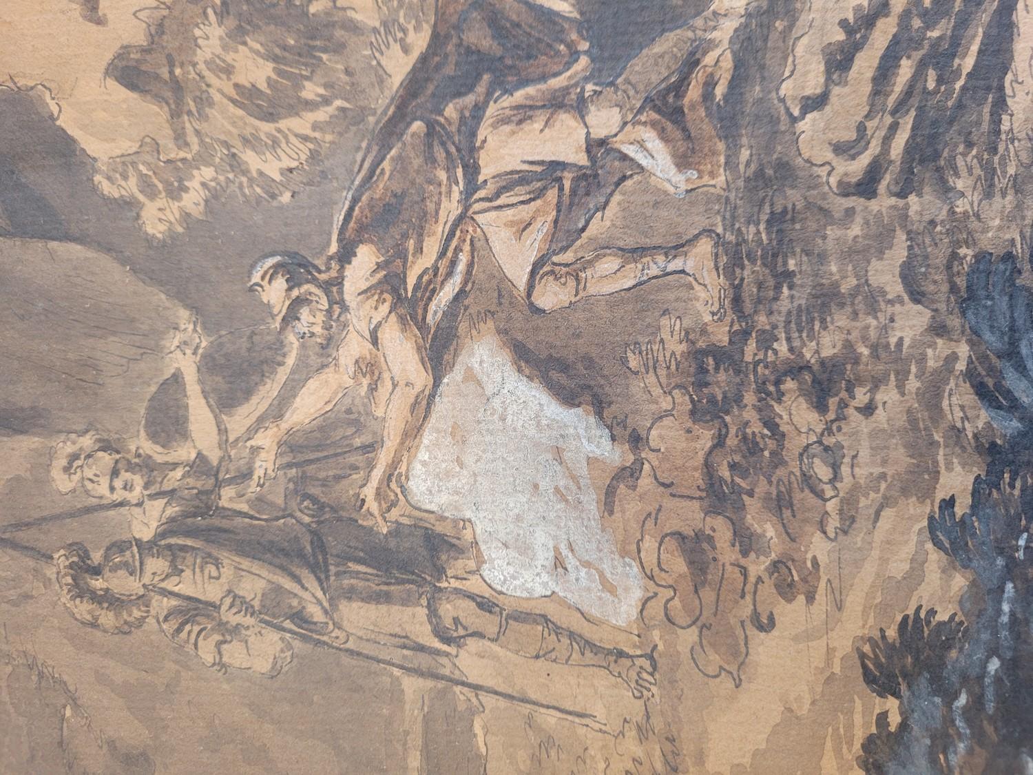 Attr. Constantine of Aix, belebte Landschaft mit römischen Soldaten, 18./19. Jahrhundert im Angebot 4