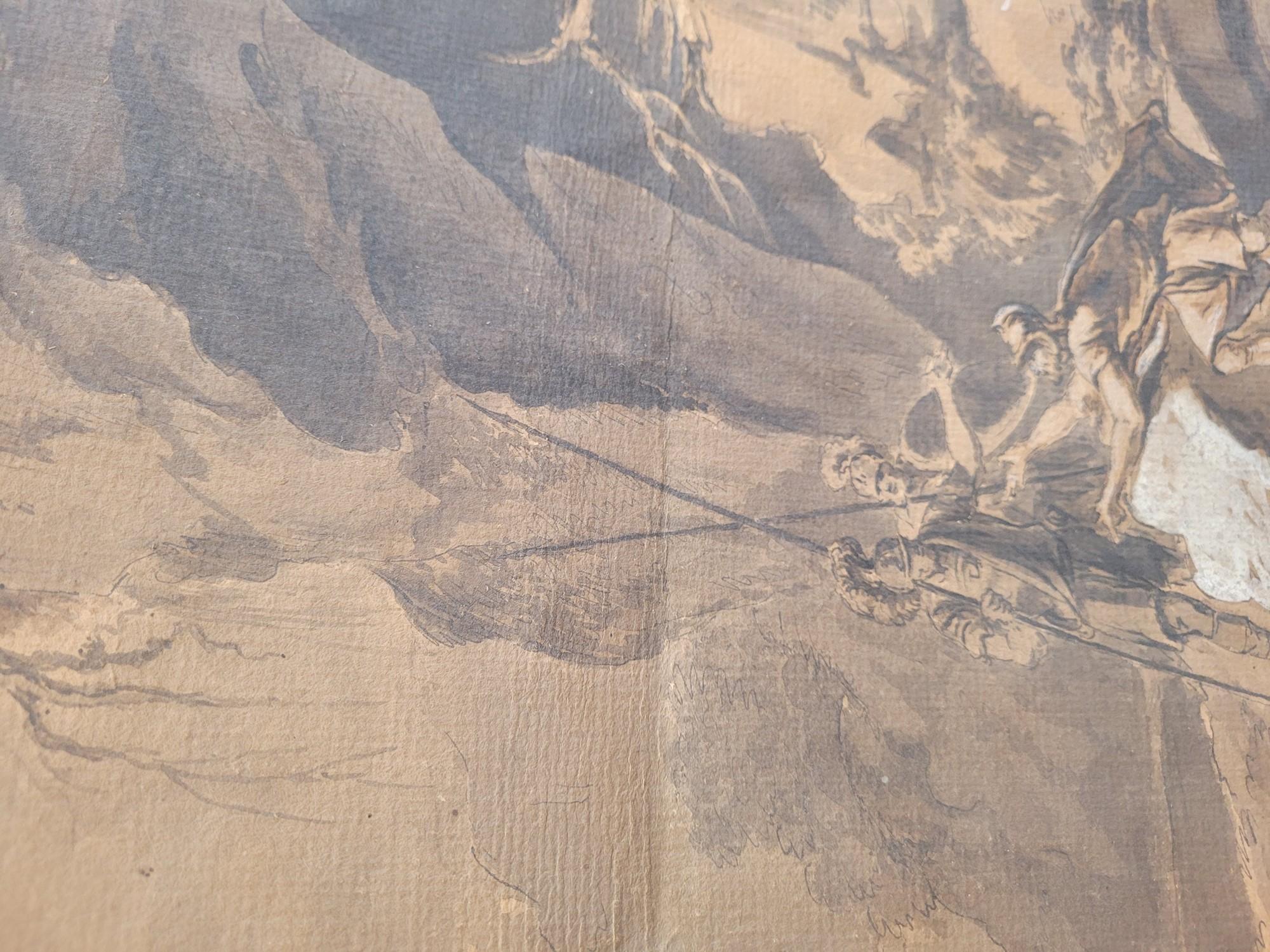 Attr. Constantine of Aix, belebte Landschaft mit römischen Soldaten, 18./19. Jahrhundert im Angebot 5