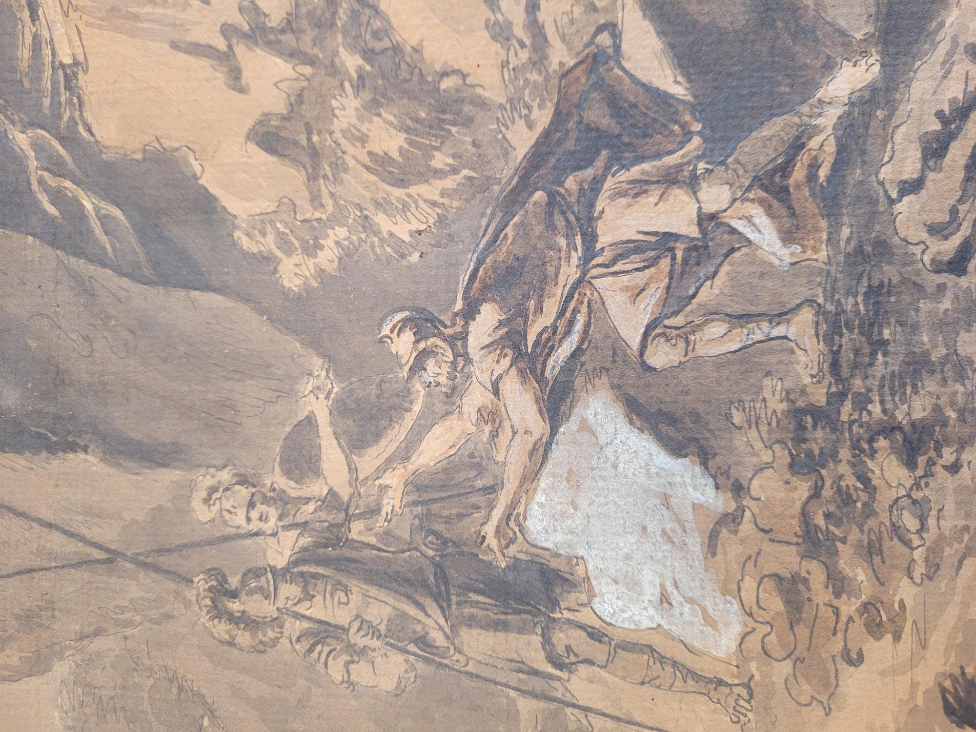 Attr. Constantine of Aix, belebte Landschaft mit römischen Soldaten, 18./19. Jahrhundert (Französische Provence) im Angebot